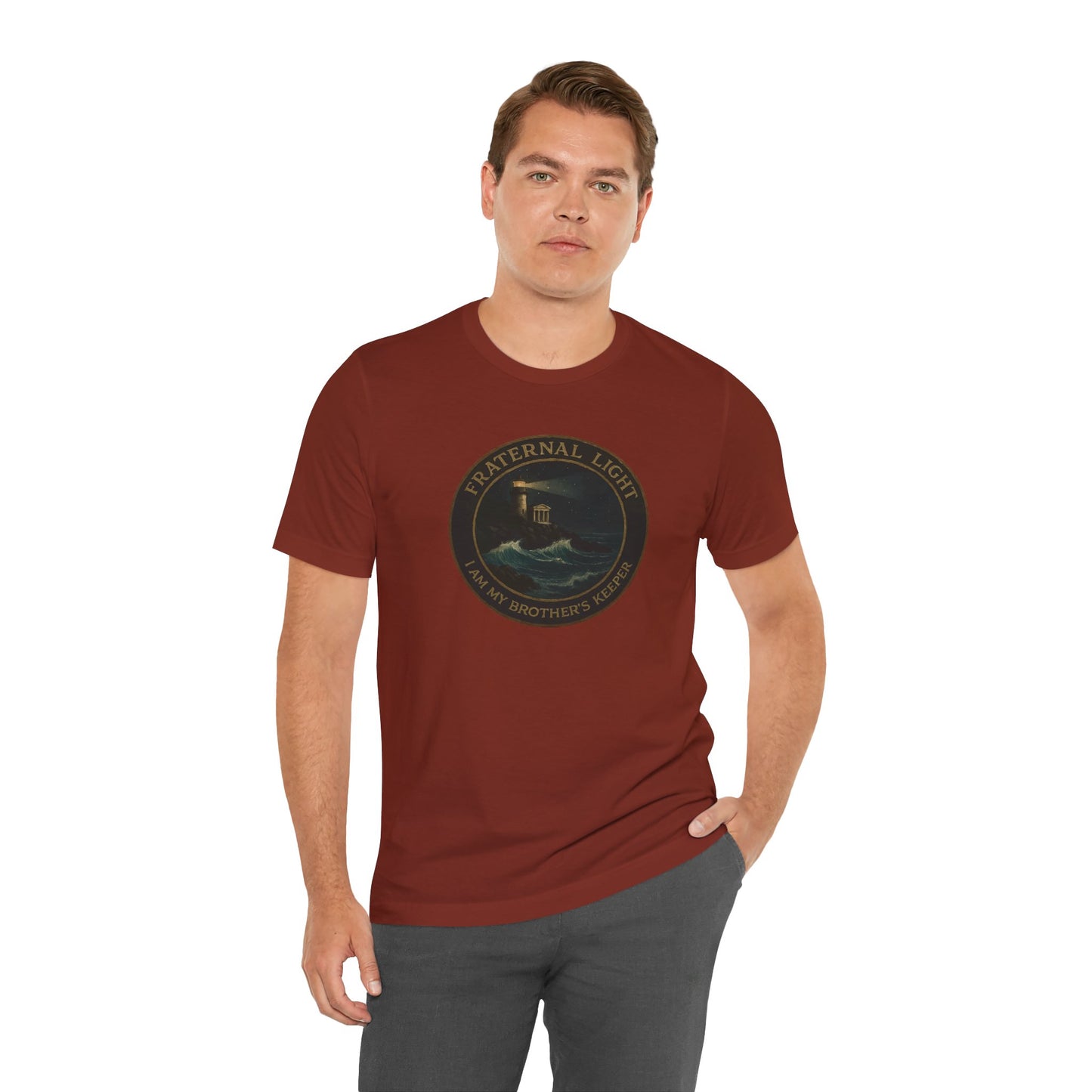 Fraternal Light Vintage Art Short Sleeve T-Shirt