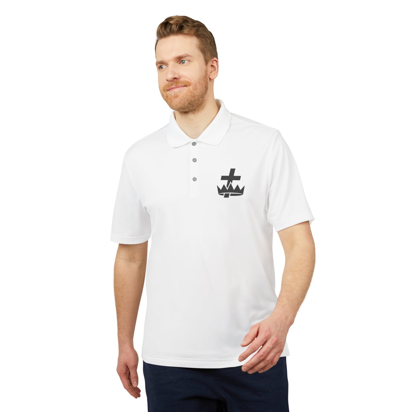 Knights Templar adidas Performance Polo - Black Logo