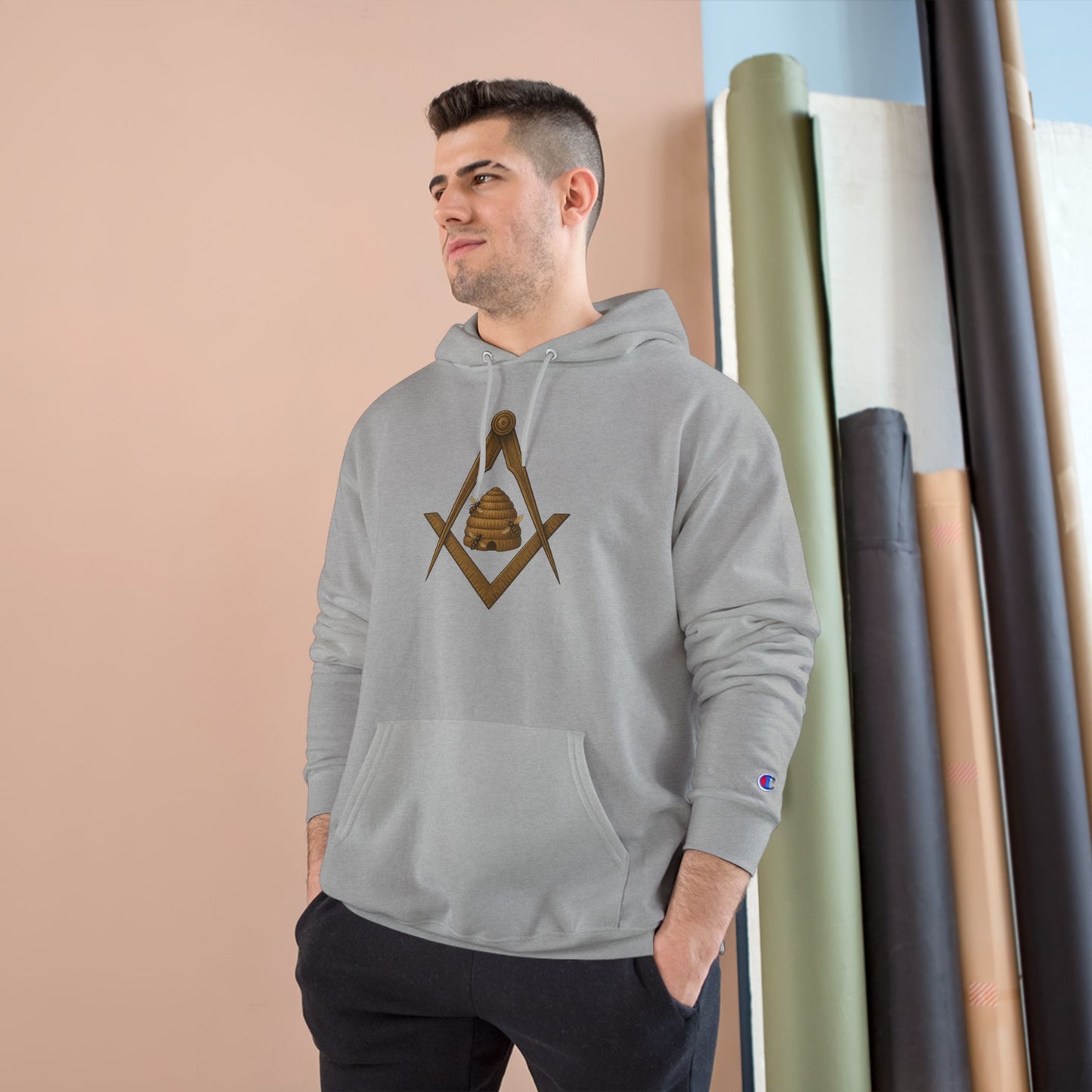 Beehive Square and Compass Champion Hoodie