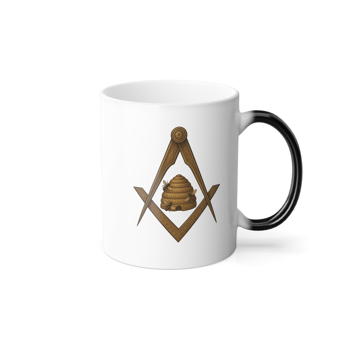 Beehive Square and Compass Color-Morphing Mug (11oz)