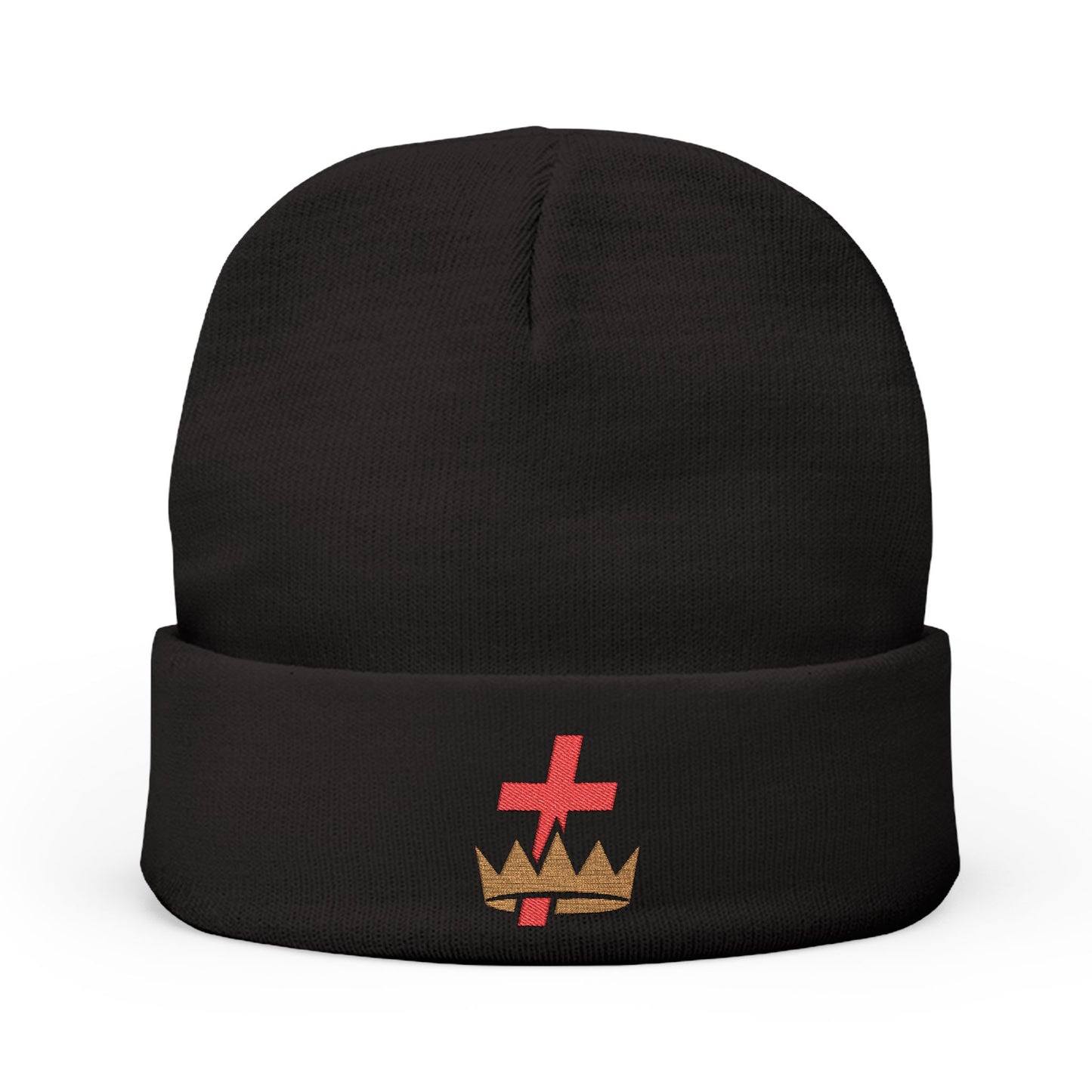 Knights Templar Embroidered Knit Beanie