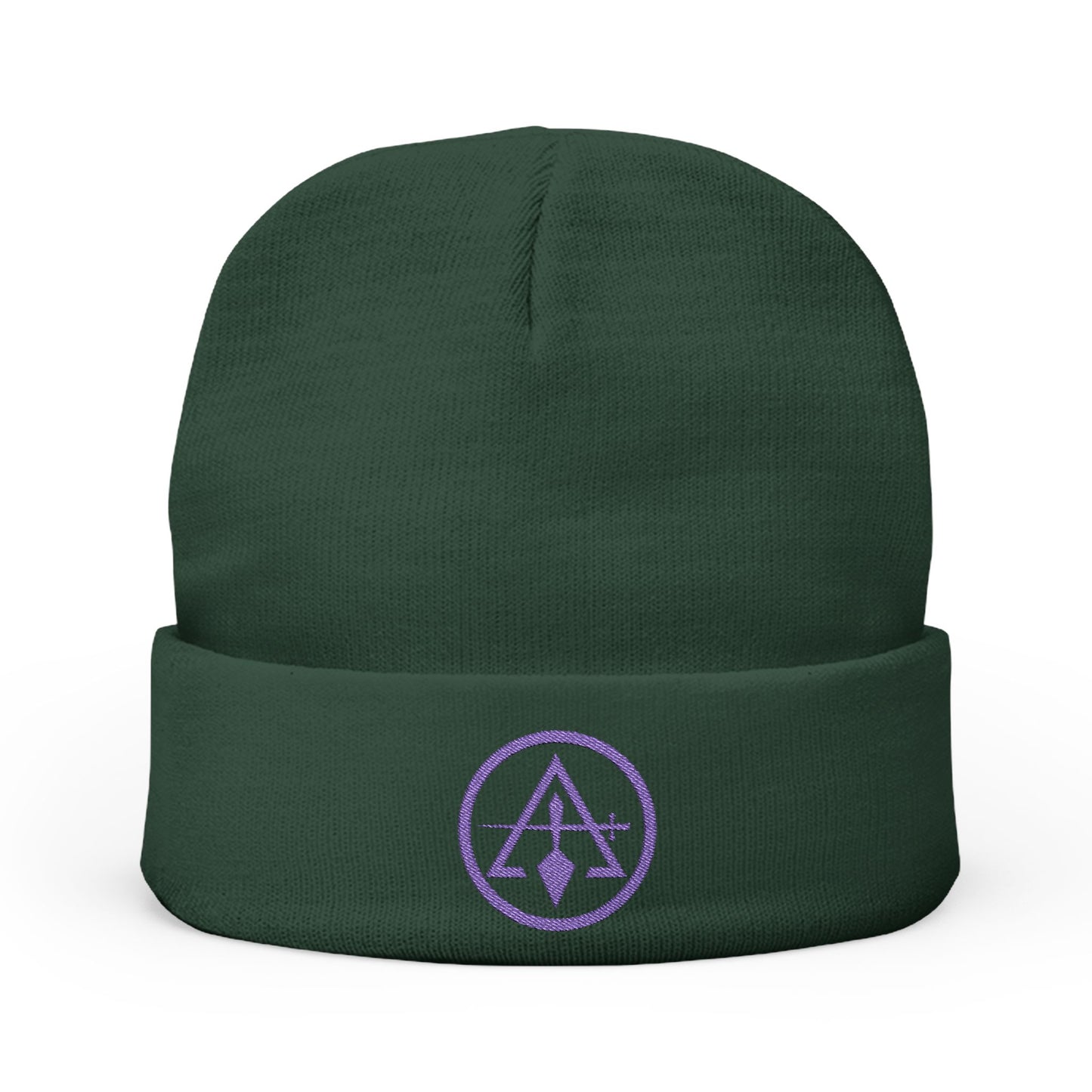 Cryptic Council Encircled Sword and Trowel - Embroidered Knit Beanie