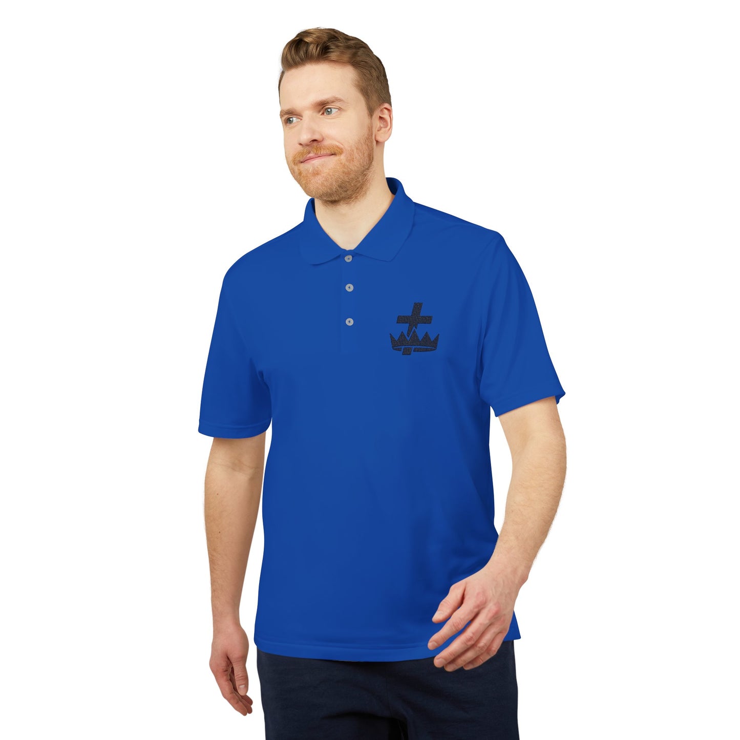 Knights Templar adidas Performance Polo - Black Logo