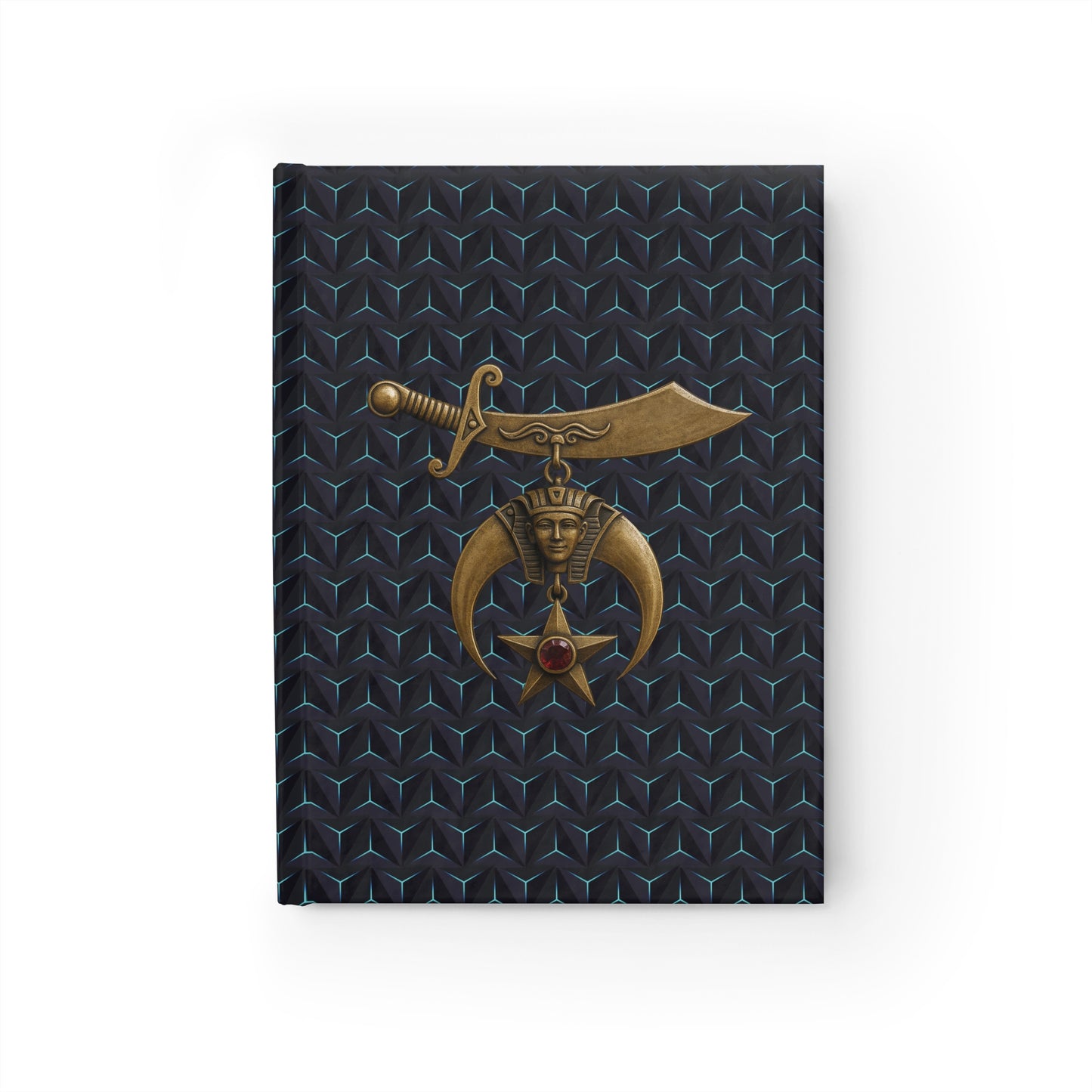 Shriners Journal with Geometric Pattern – Ruled Line