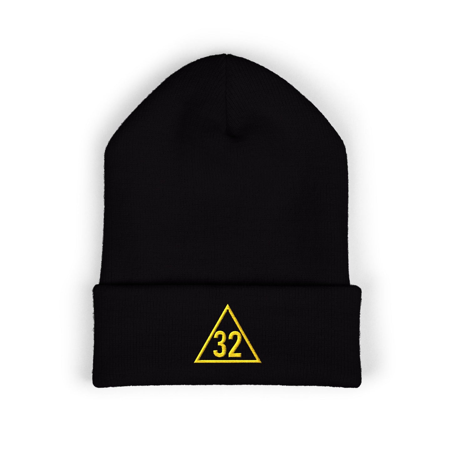 Scottish Rite 32 Within Triangle Embroidered Classic Cuffed Beanie