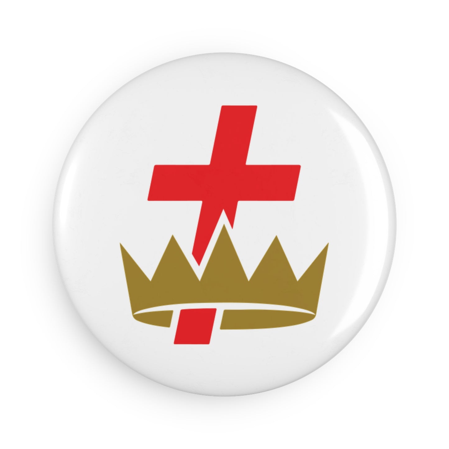 Knights Templar Round Button Magnet (1 & 10 pcs)