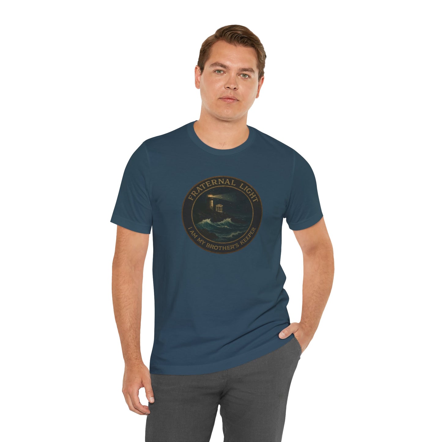 Fraternal Light Vintage Art Short Sleeve T-Shirt