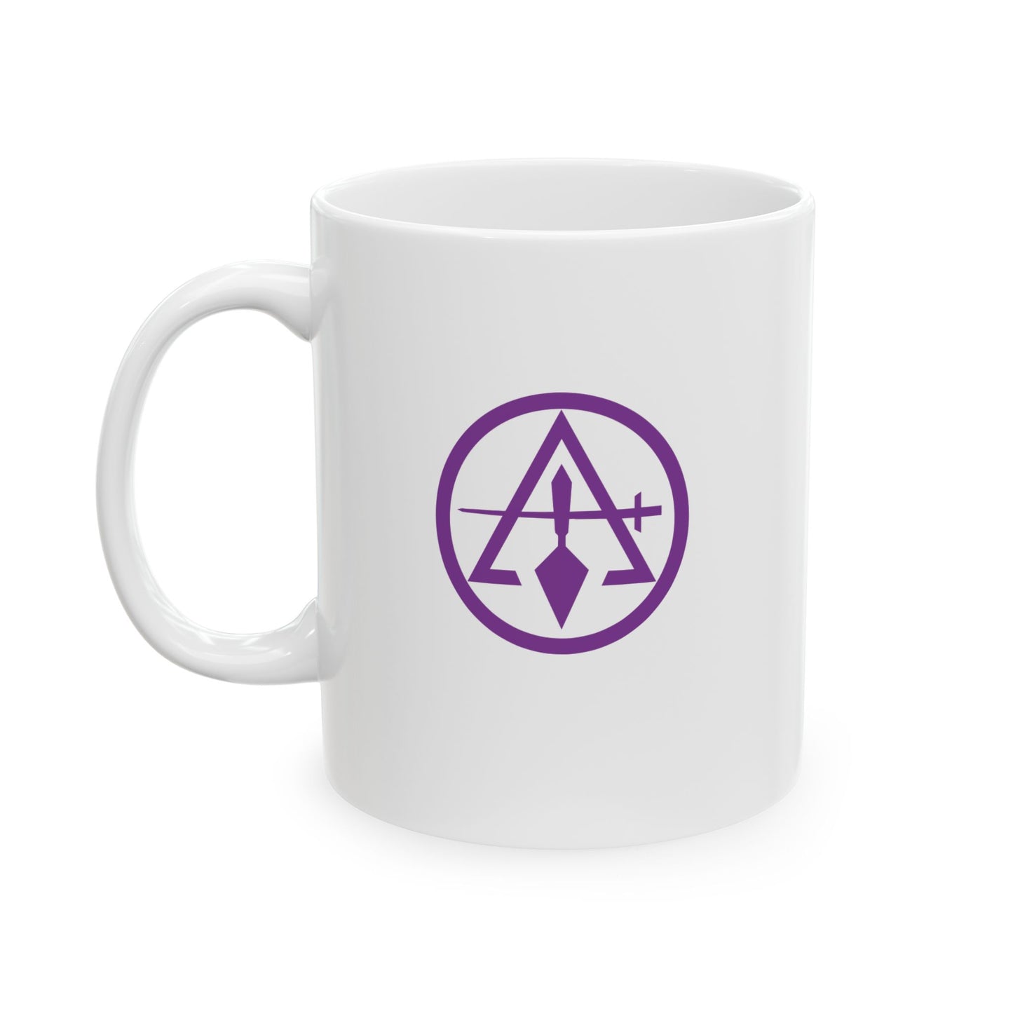 Two-Sided Cryptic Council Ceramic Mug - Classic Pommel (11oz, 15oz)