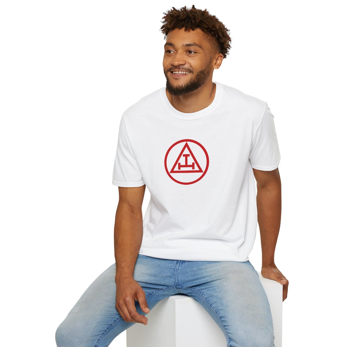 Royal Arch - Red Triple Tau in Circle Short Sleeve T-shirt