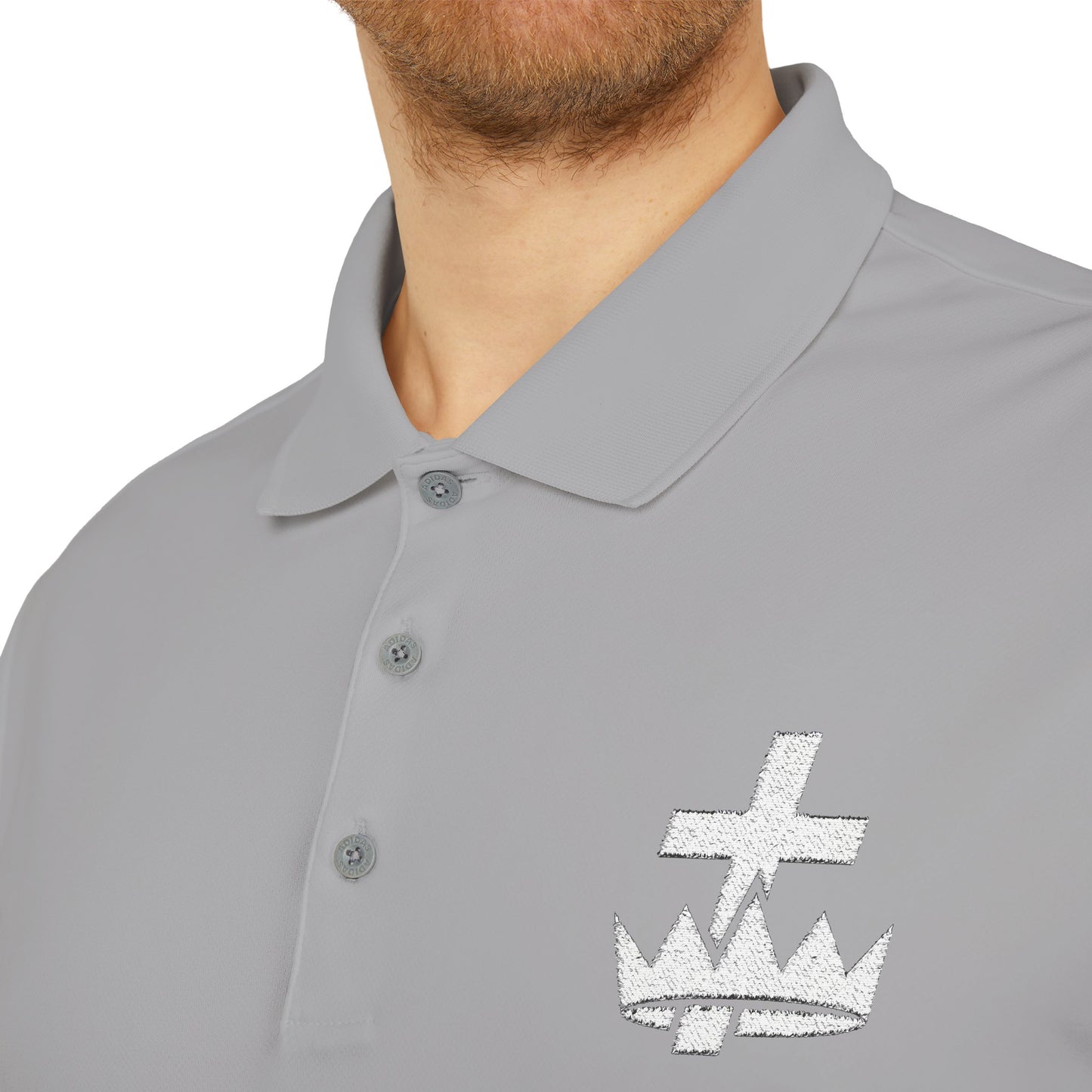Knights Templar adidas Performance Polo - White Logo