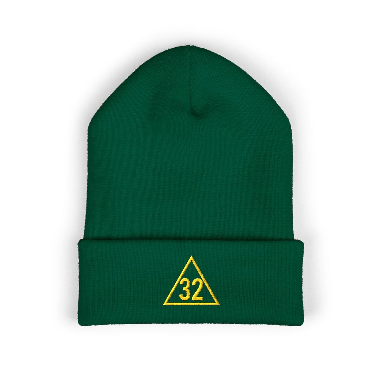 Scottish Rite 32 Within Triangle Embroidered Classic Cuffed Beanie