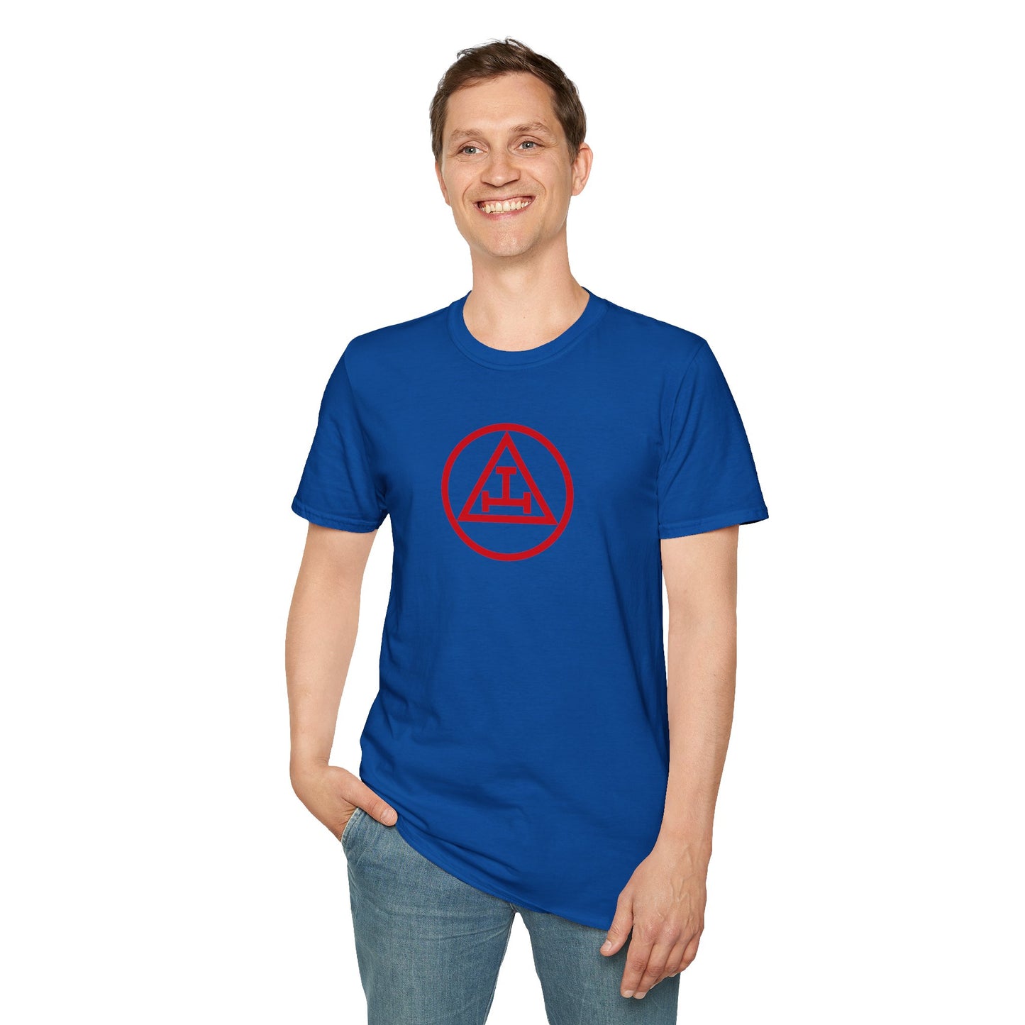 Royal Arch - Red Triple Tau in Circle Short Sleeve T-shirt