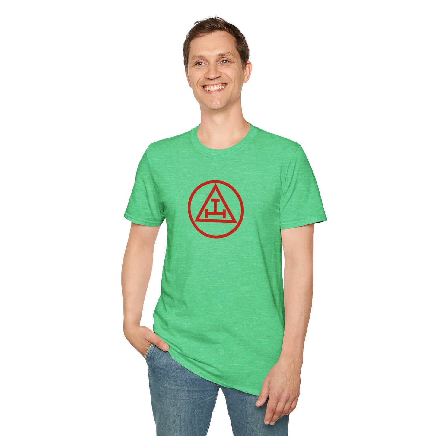 Royal Arch - Red Triple Tau in Circle Short Sleeve T-shirt