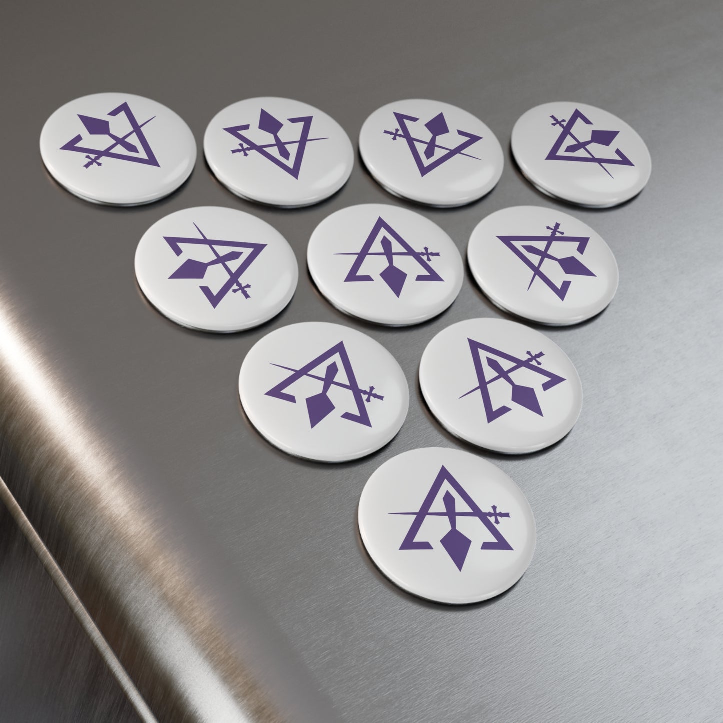 Cryptic Council Round Button Magnet (1 & 10 pcs)
