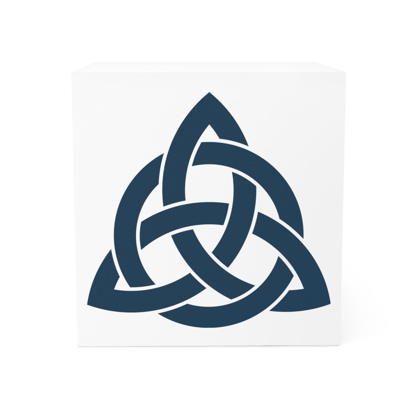 Celtic Triquetra with Circle 4-sided Note Cube