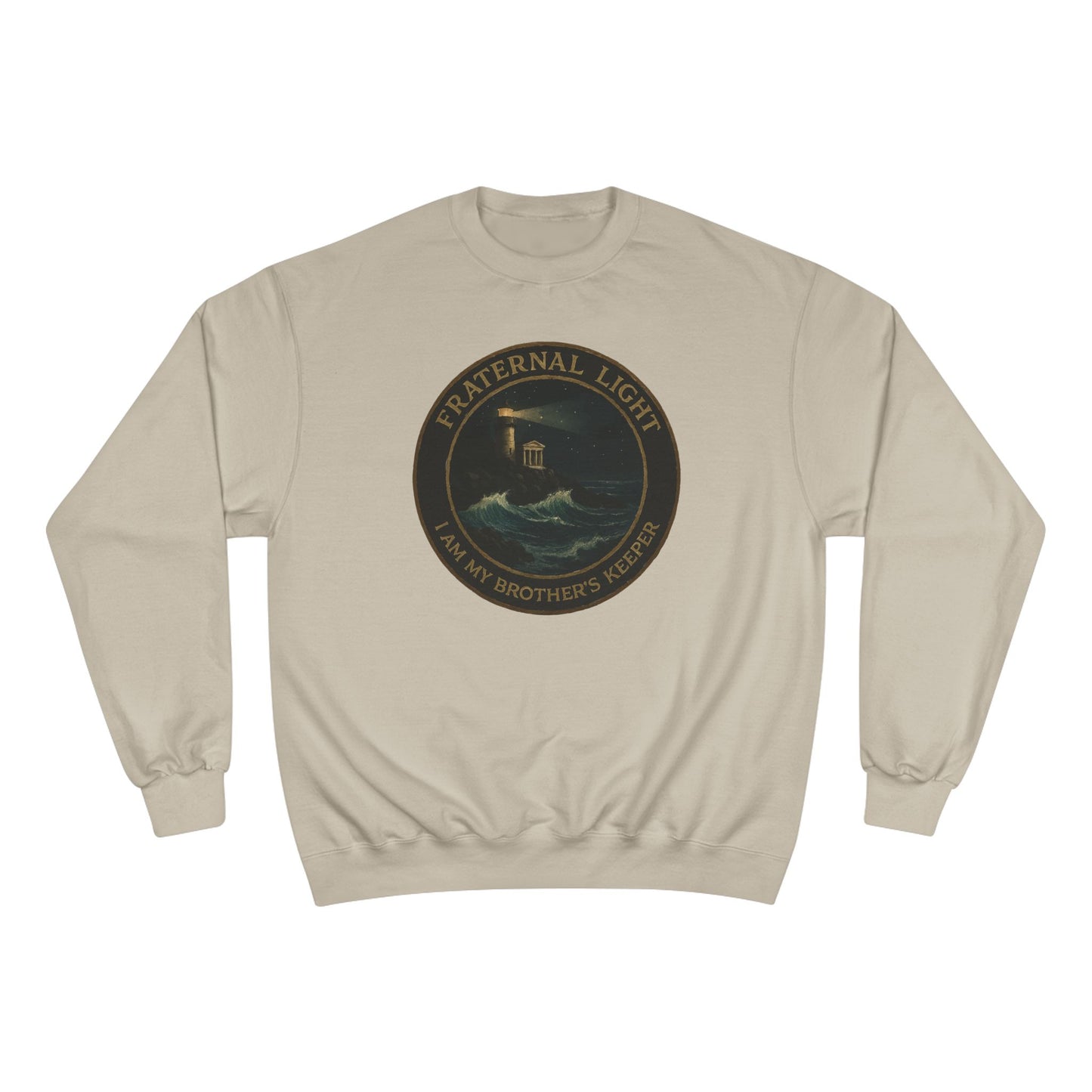 Fraternal Light Vintage Art Champion Sweatshirt