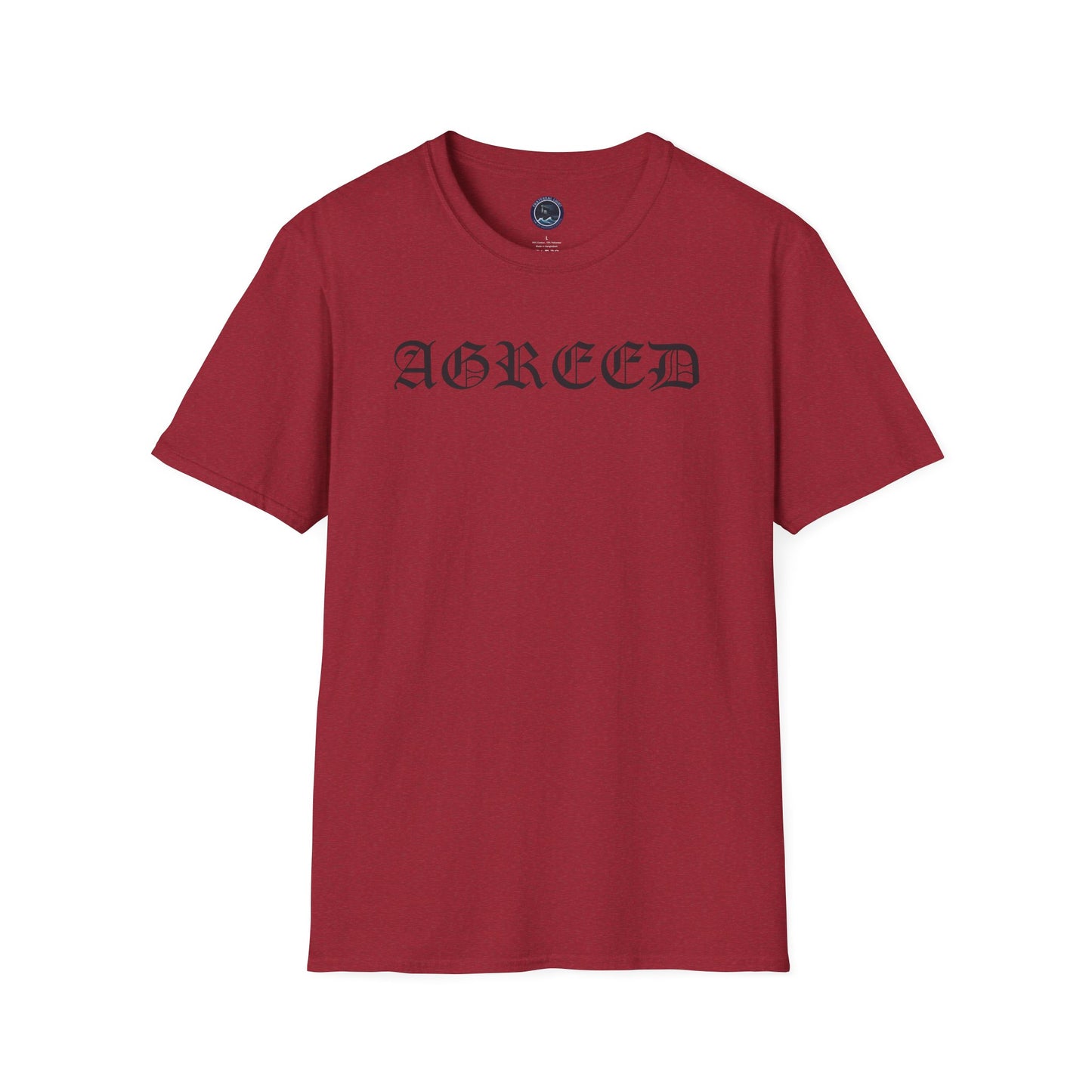 "AGREED" Softstyle T-Shirt (Multiple Fonts)