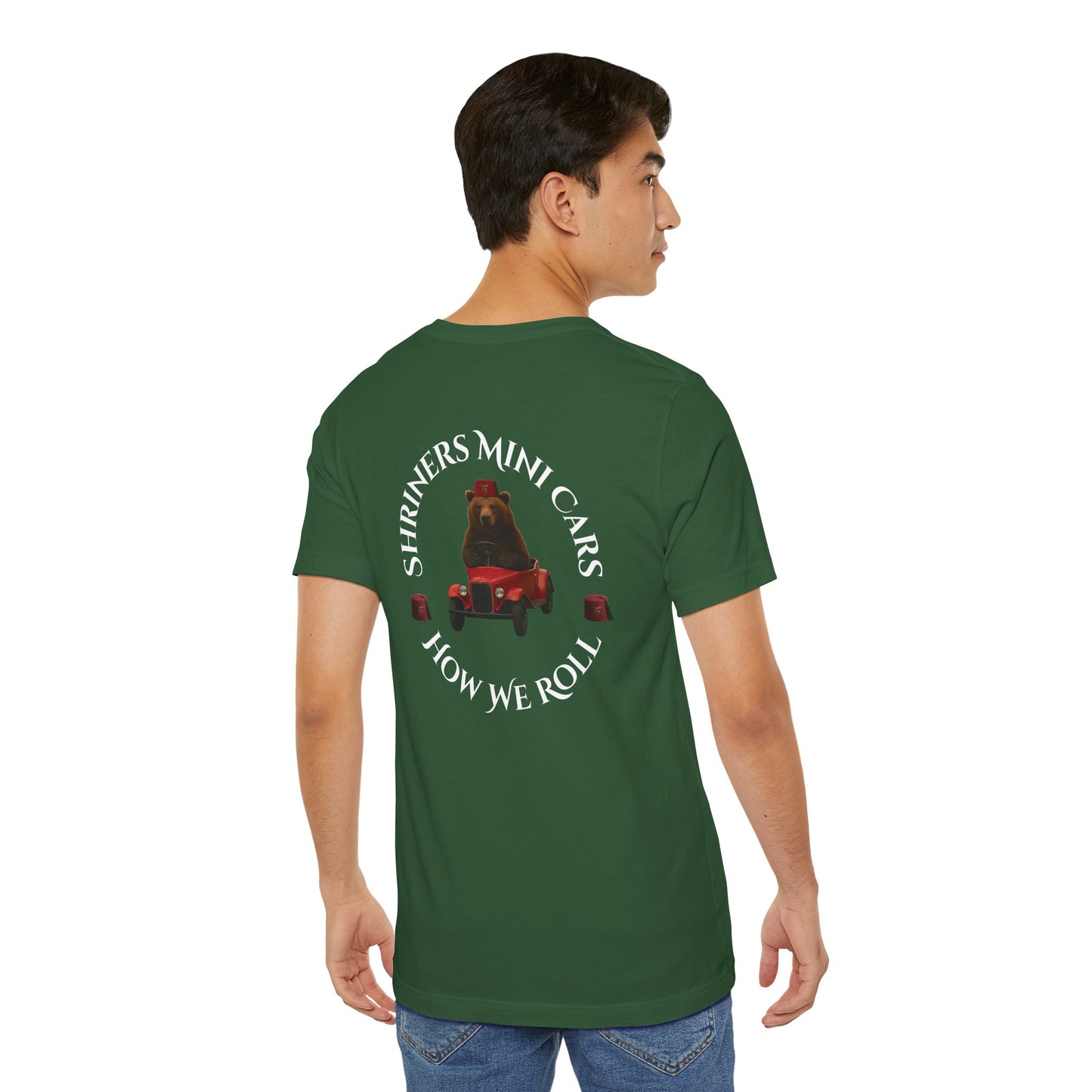 "Shriners Mini Cars - How We Roll" Short Sleeve T-Shirt