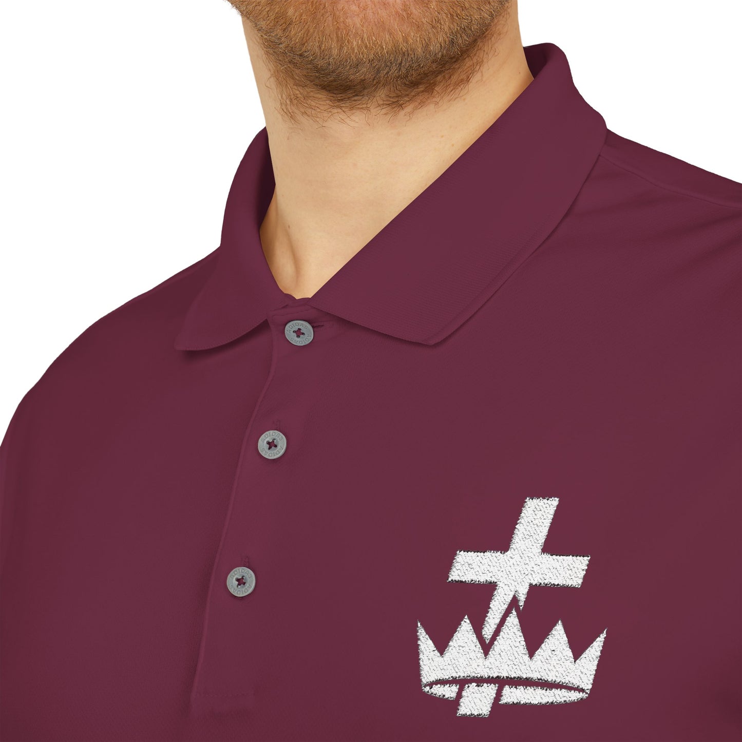 Knights Templar adidas Performance Polo - White Logo