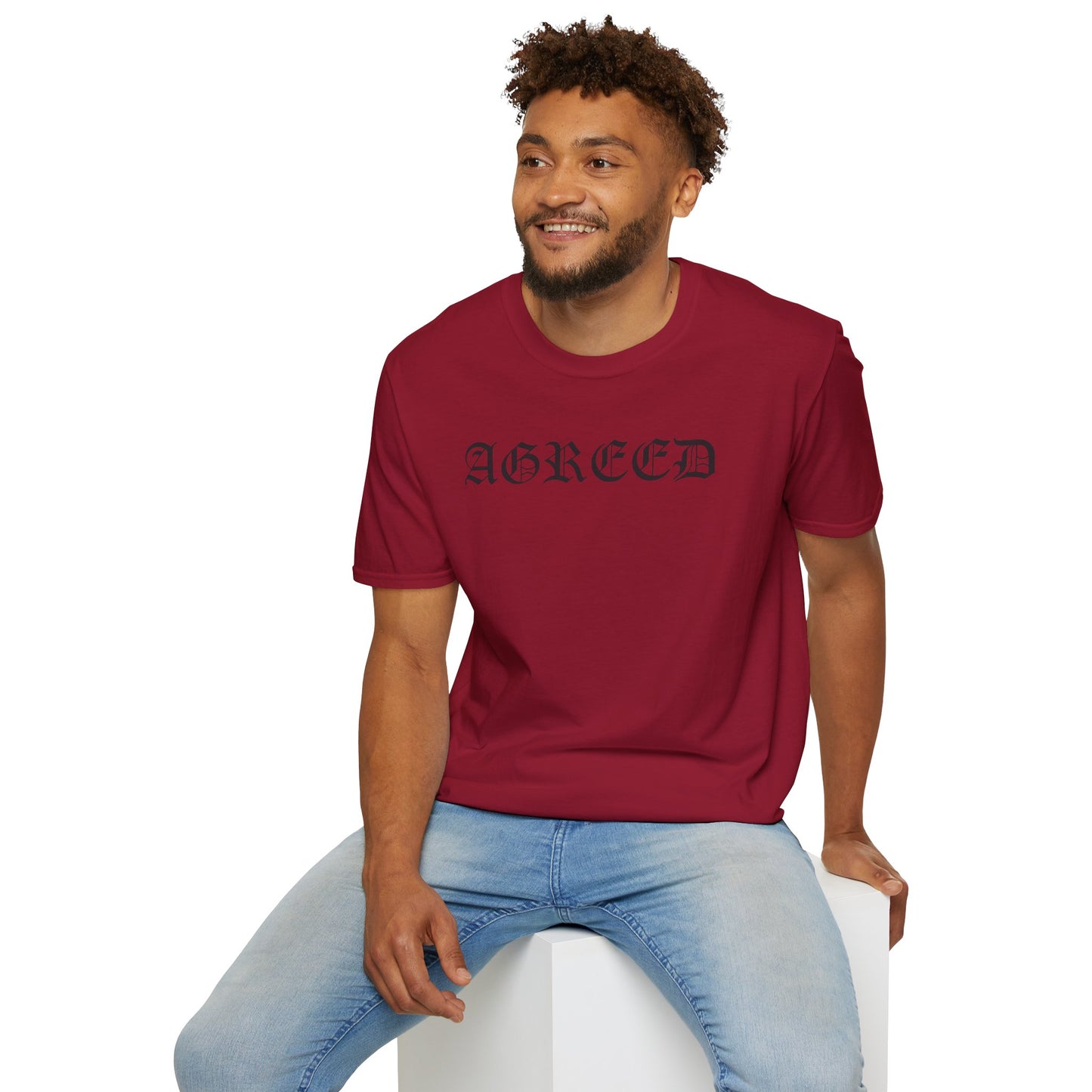 "AGREED" Softstyle T-Shirt (Multiple Fonts)
