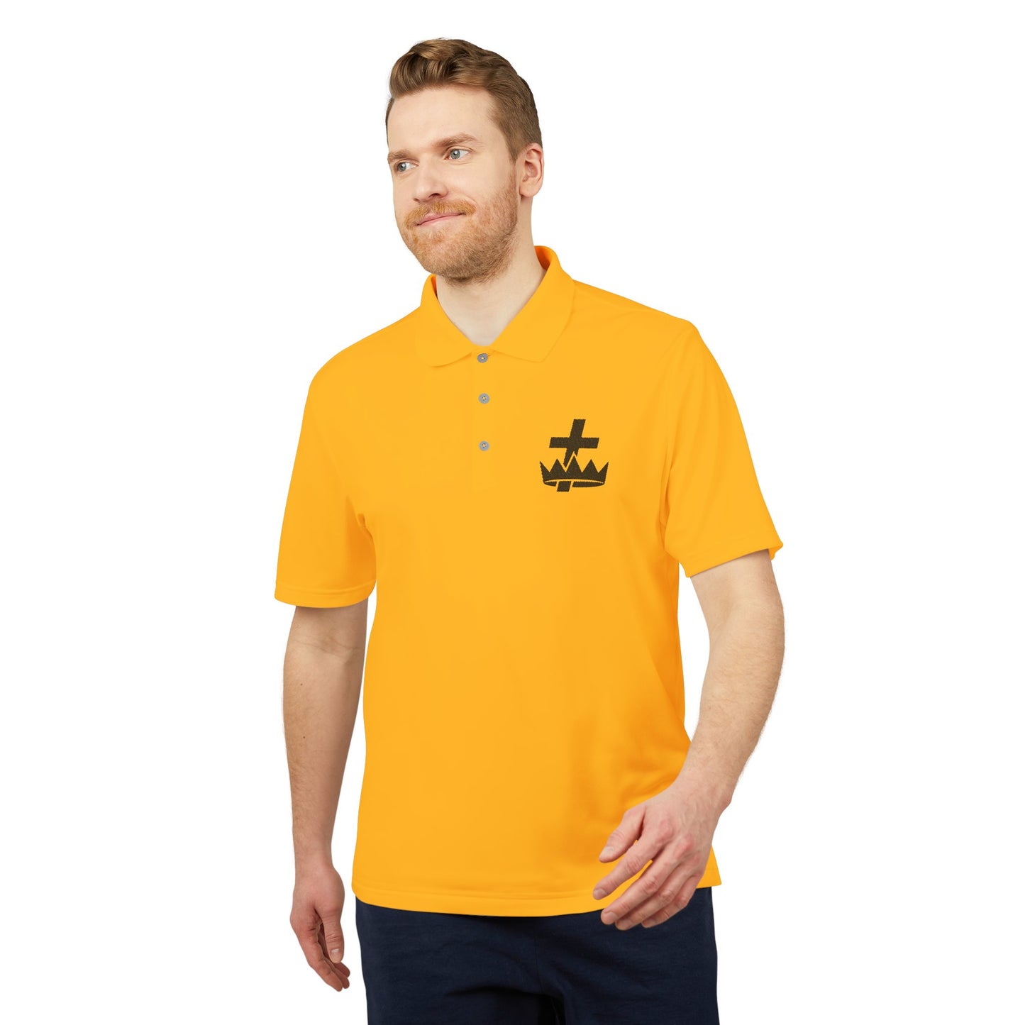 Knights Templar adidas Performance Polo - Black Logo