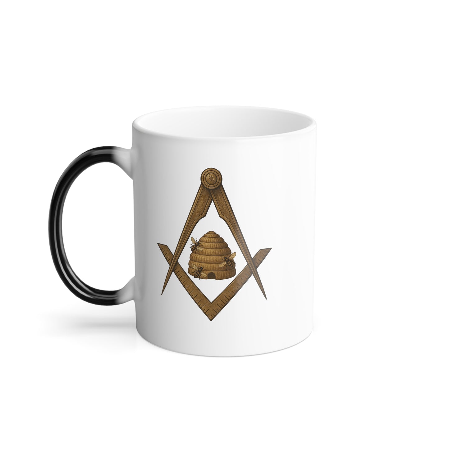 Beehive Square and Compass Color-Morphing Mug (11oz)