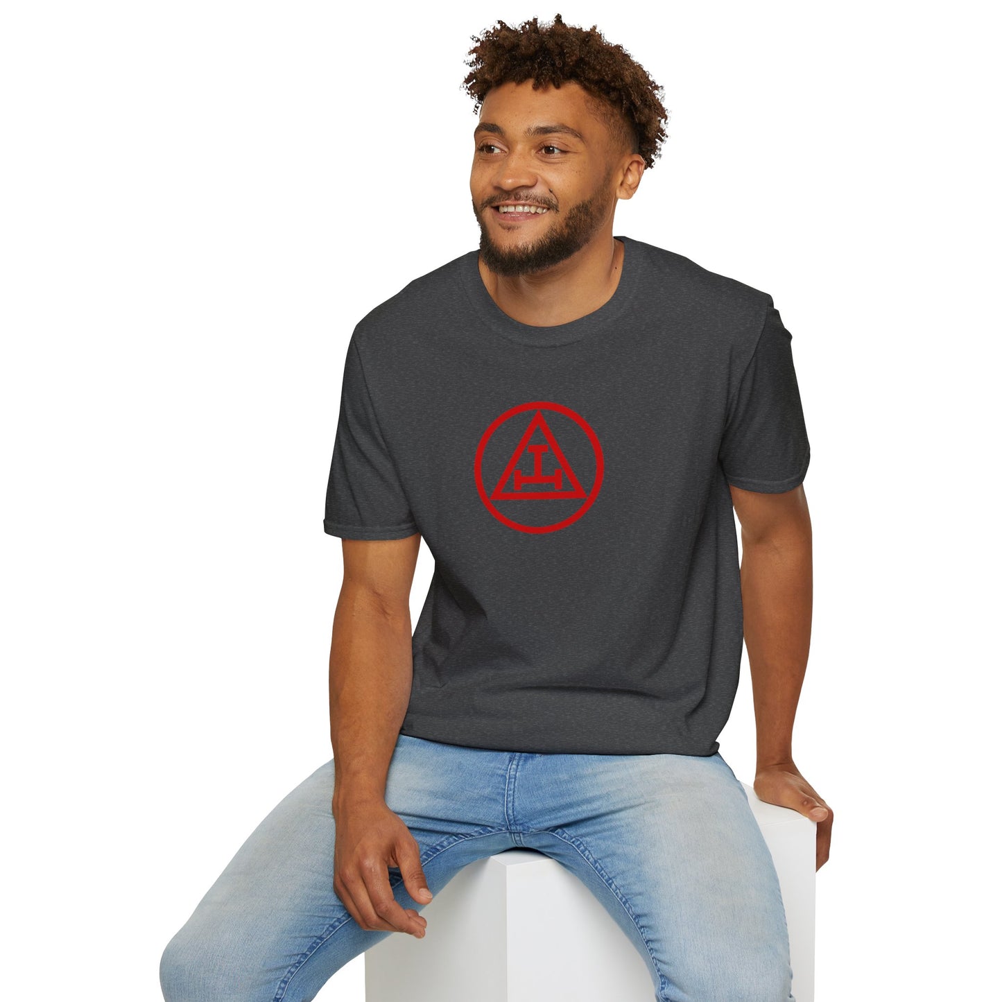 Royal Arch - Red Triple Tau in Circle Short Sleeve T-shirt