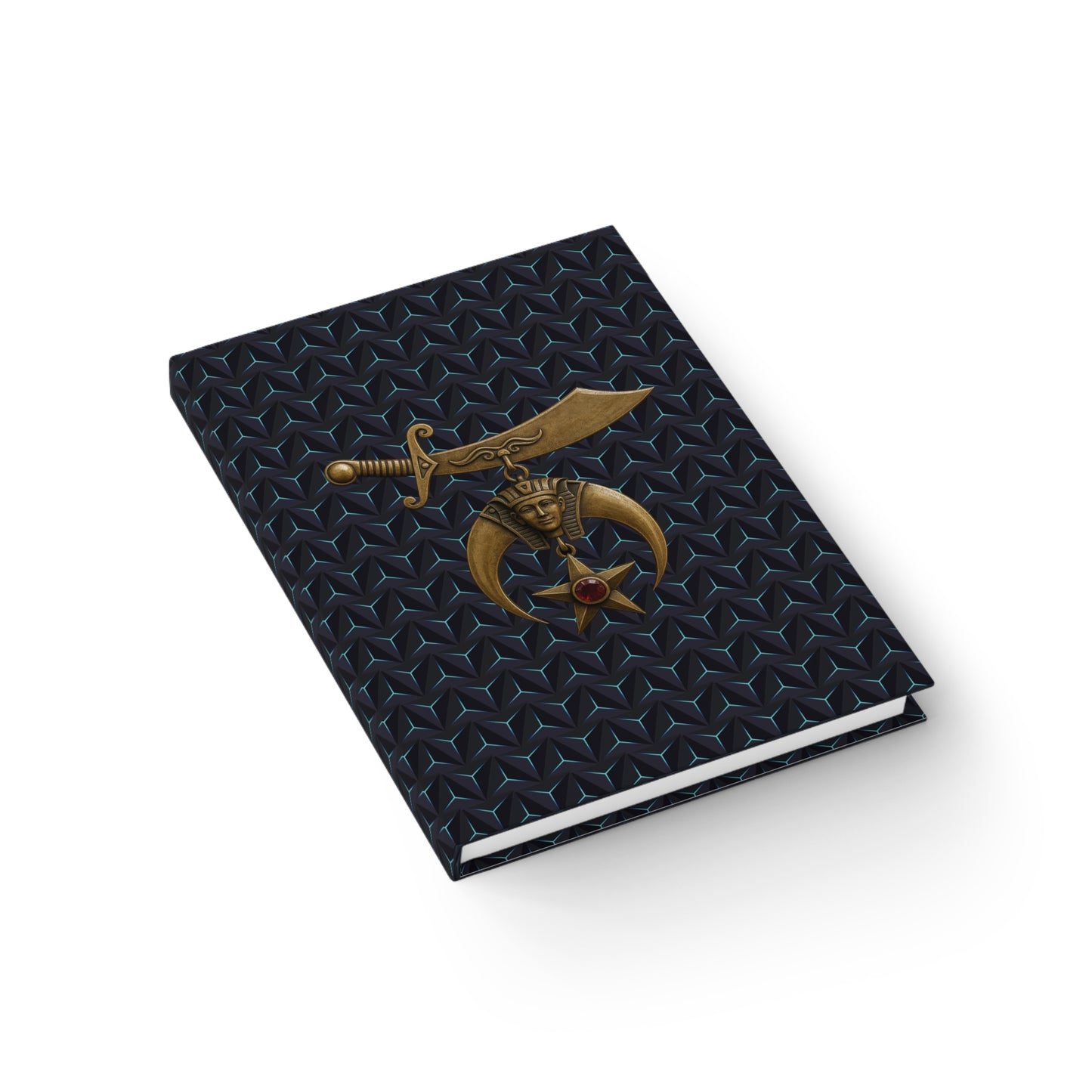 Shriners Journal with Geometric Pattern – Ruled Line