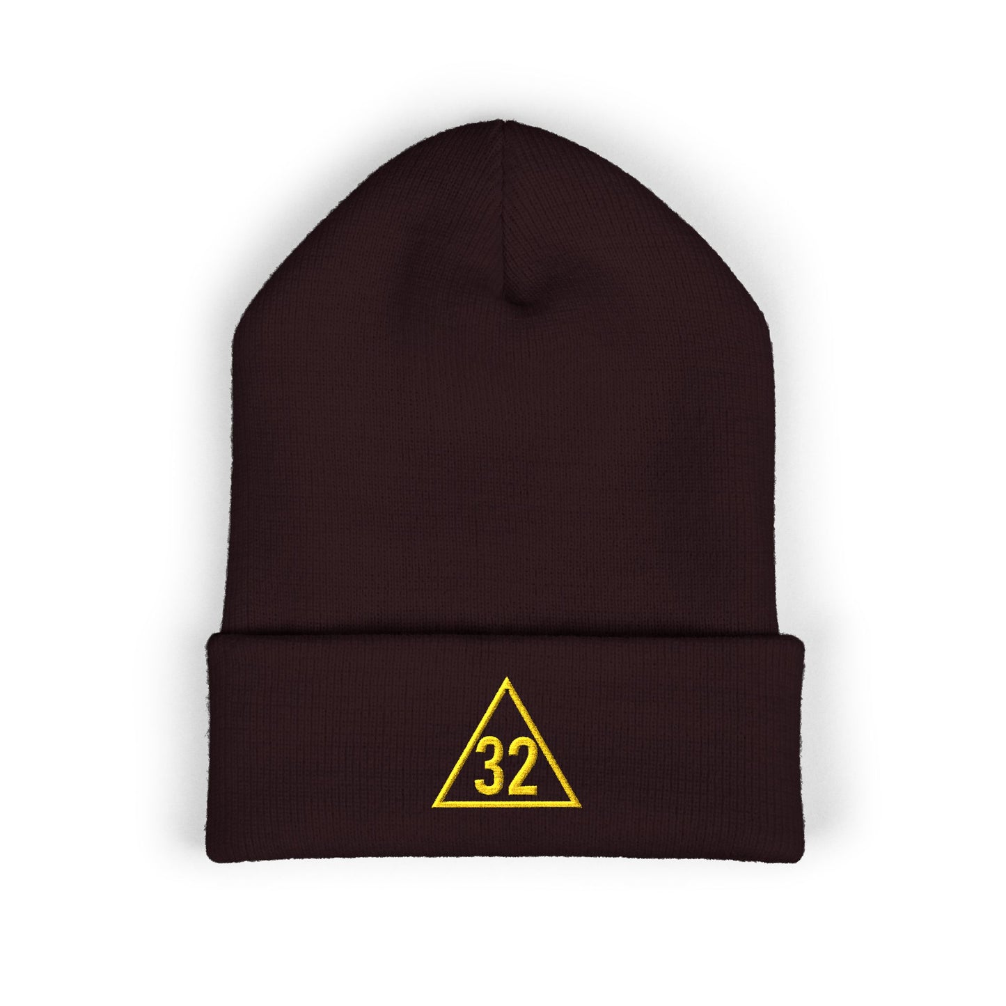 Scottish Rite 32 Within Triangle Embroidered Classic Cuffed Beanie