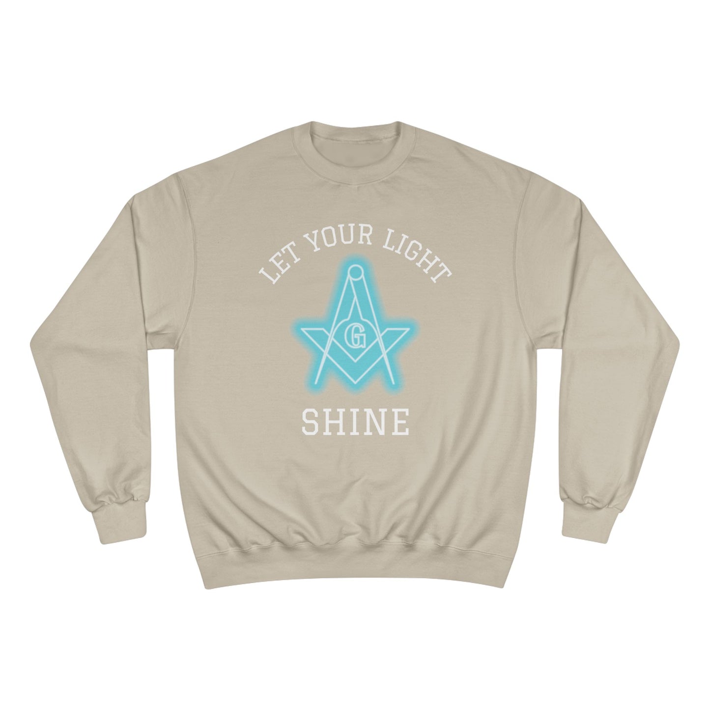 Neon Let Your Light Shine Champion Sweatshirt - Custom Colors