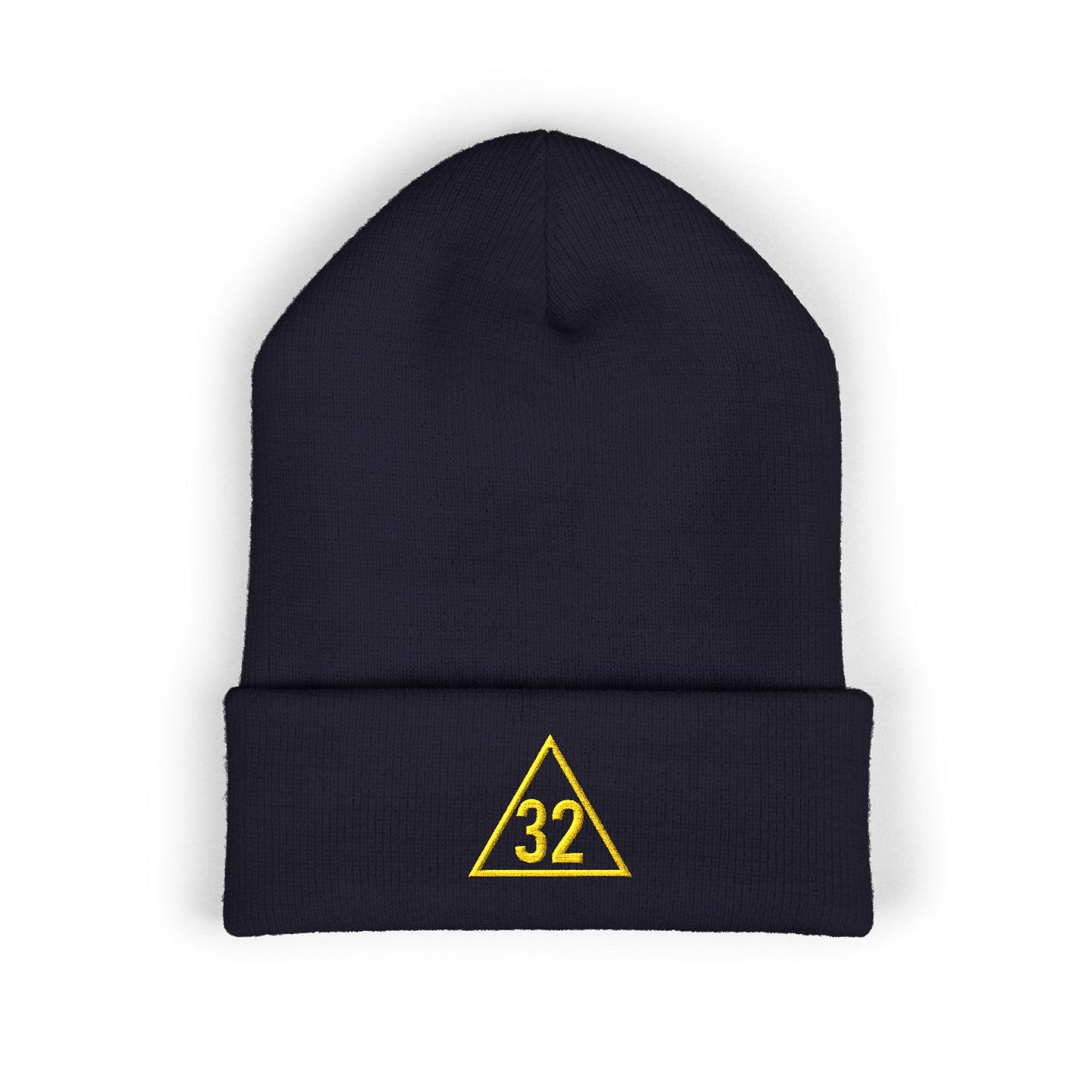 Scottish Rite 32 Within Triangle Embroidered Classic Cuffed Beanie