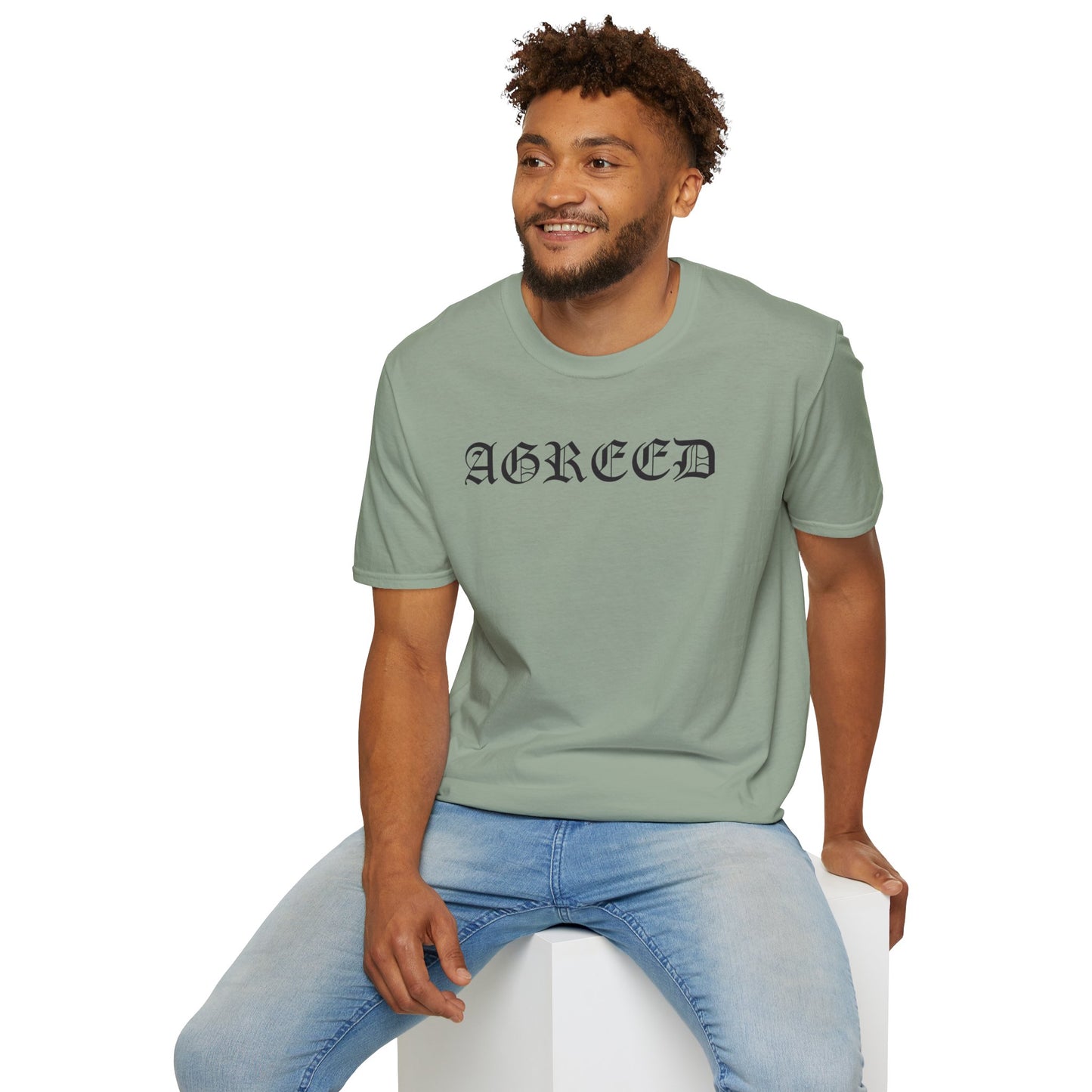 "AGREED" Softstyle T-Shirt (Multiple Fonts)