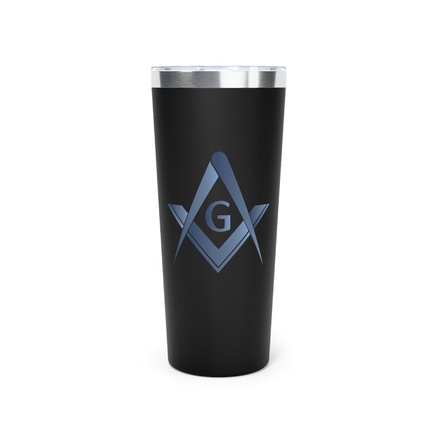 Simple Square and Compass Copper Vacuum Insulated Tumbler (22oz) - Stone Gradient