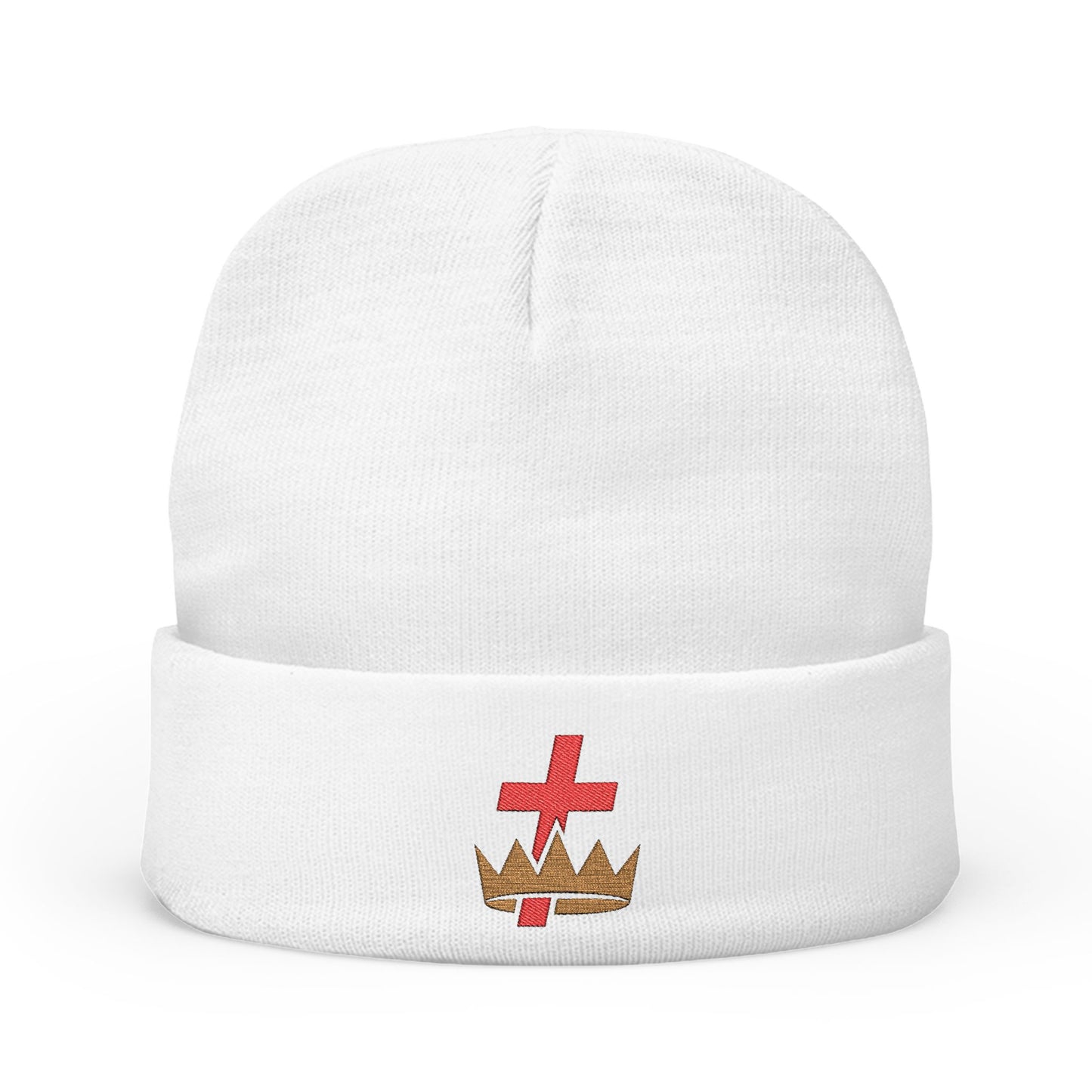 Knights Templar Embroidered Knit Beanie