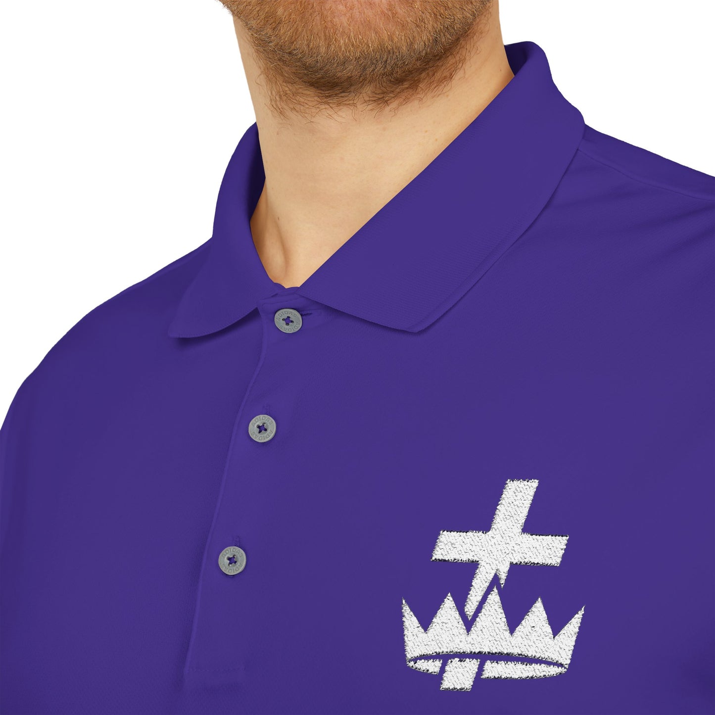 Knights Templar adidas Performance Polo - White Logo