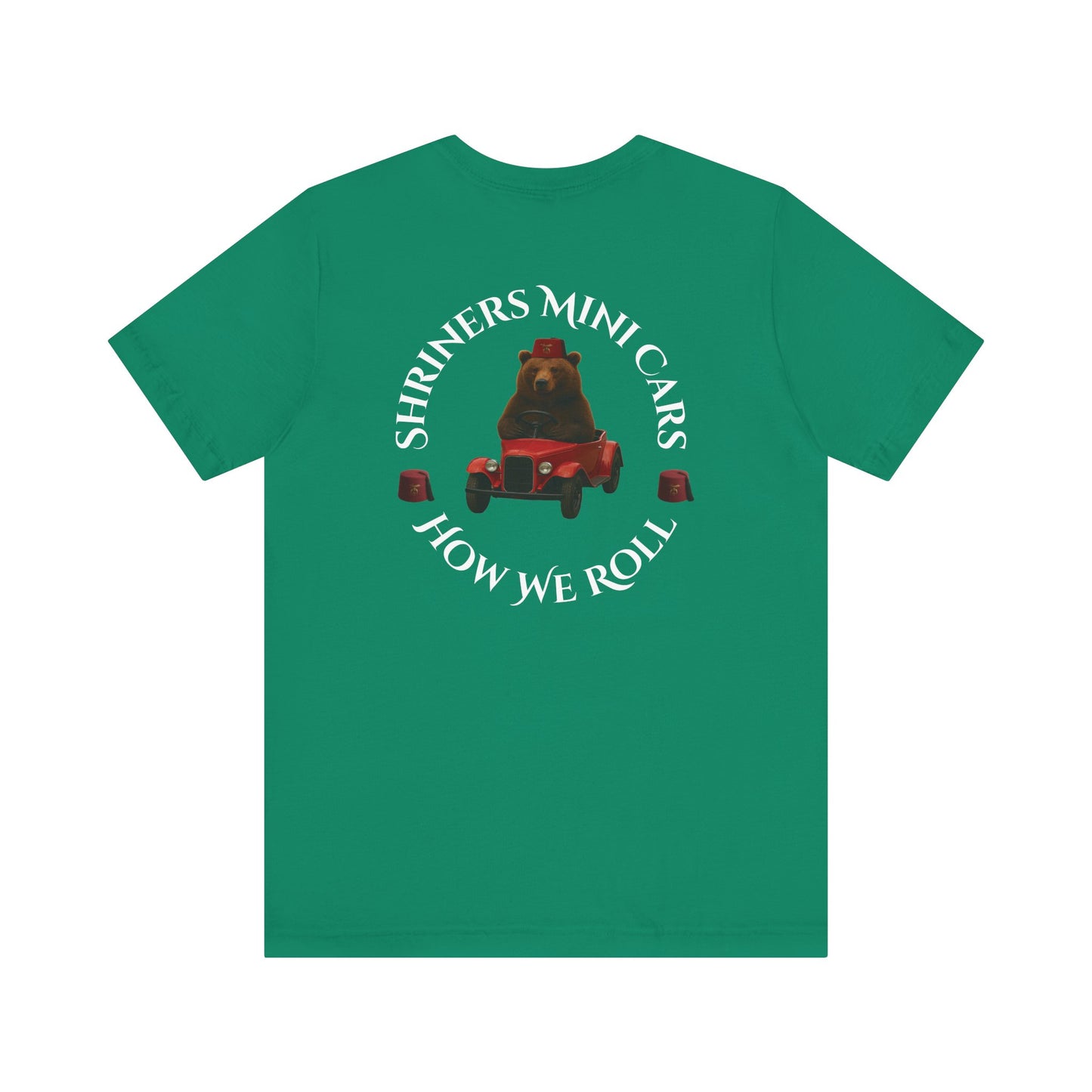 "Shriners Mini Cars - How We Roll" Short Sleeve T-Shirt