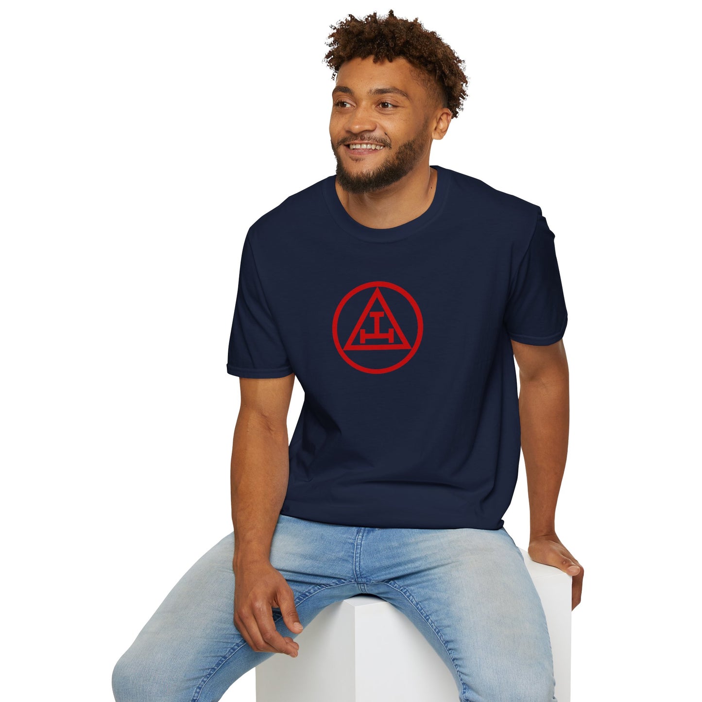 Royal Arch - Red Triple Tau in Circle Short Sleeve T-shirt