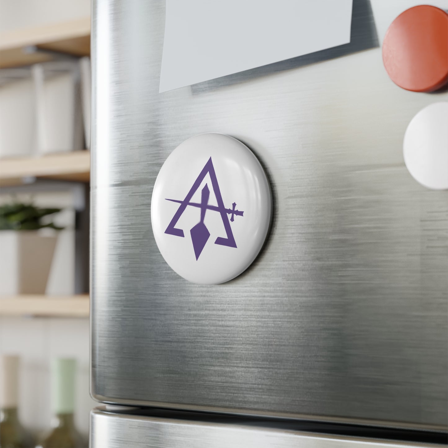 Cryptic Council Round Button Magnet (1 & 10 pcs)