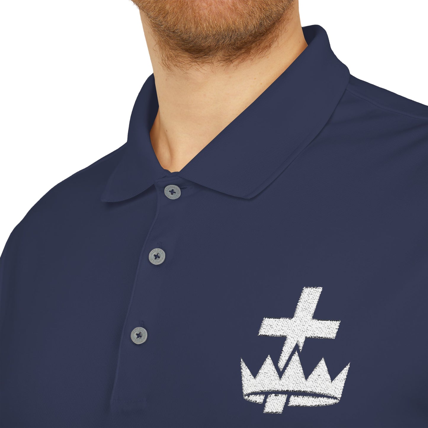 Knights Templar adidas Performance Polo - White Logo
