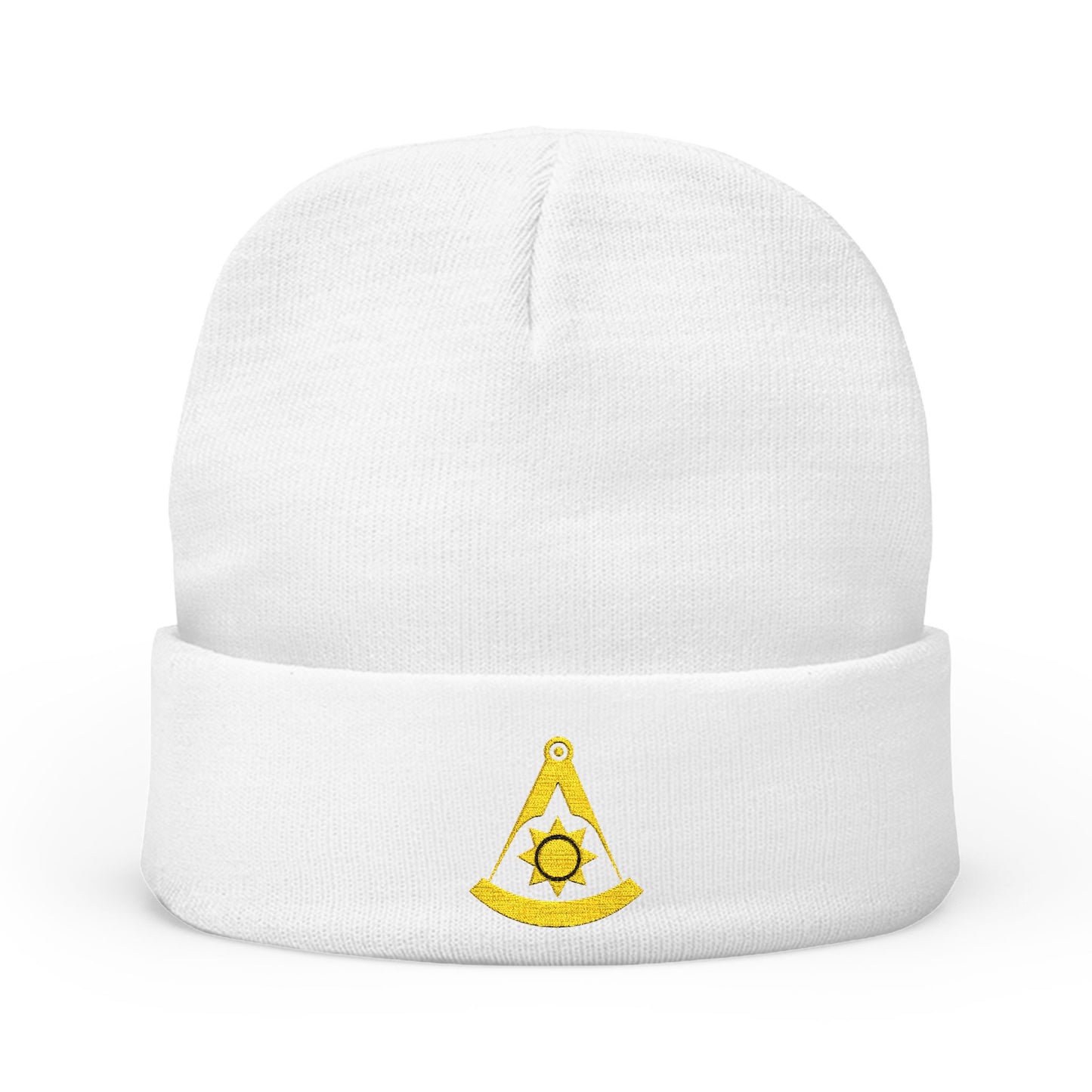 Past Master Embroidered Knit Beanie - Plain Sun
