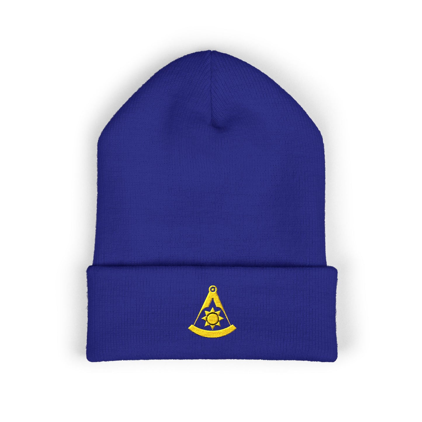 Past Master Embroidered Classic Cuffed Beanie - Plain Sun