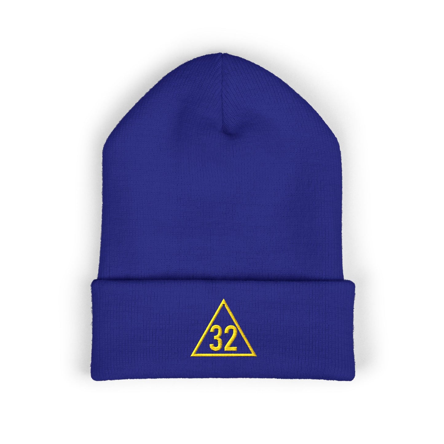 Scottish Rite 32 Within Triangle Embroidered Classic Cuffed Beanie