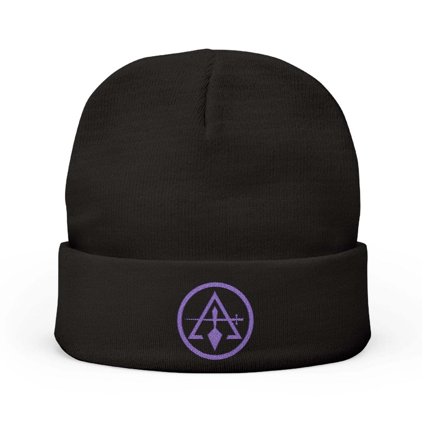 Cryptic Council Encircled Sword and Trowel - Embroidered Knit Beanie