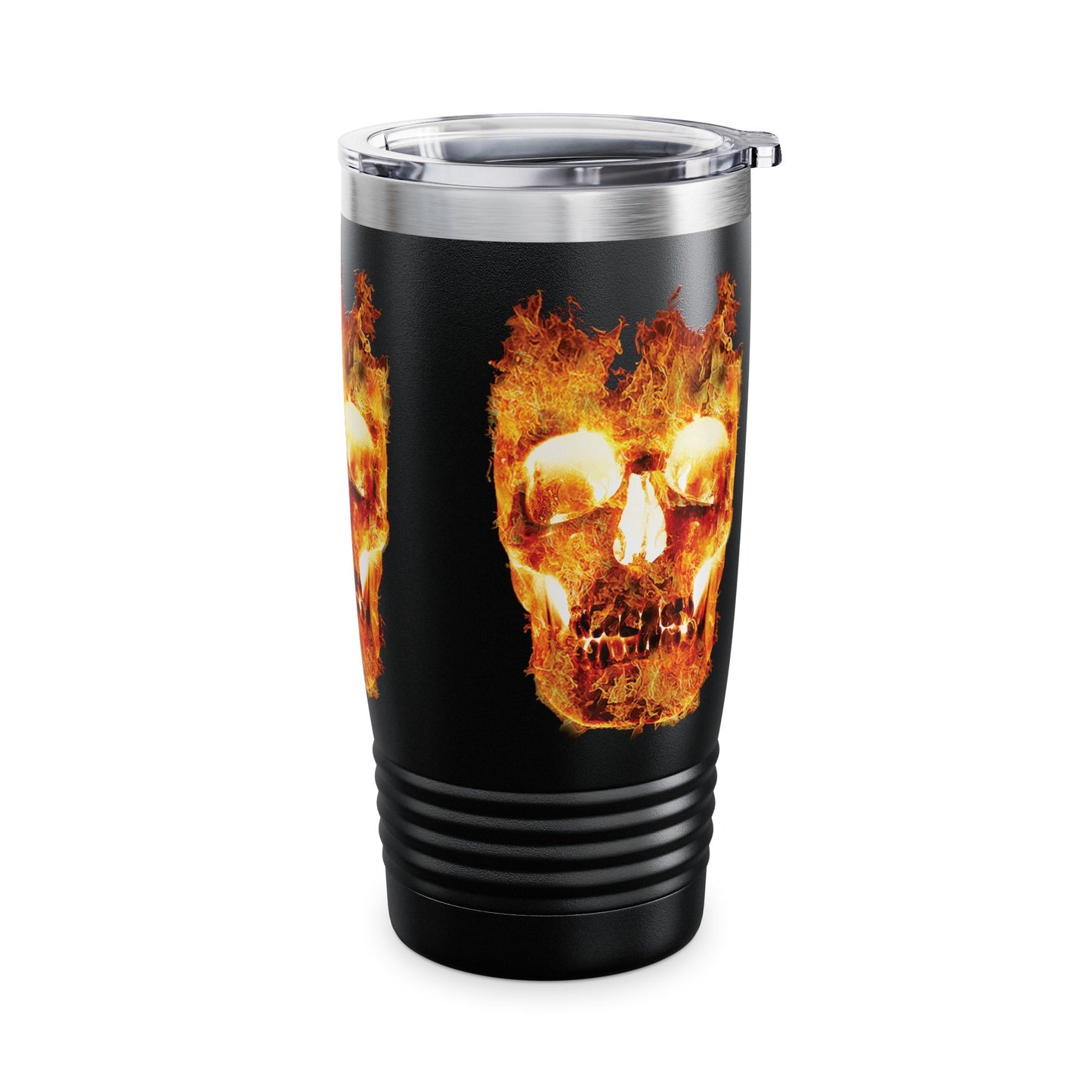 Flaming Skull 20oz Ringneck Insulated Tumbler