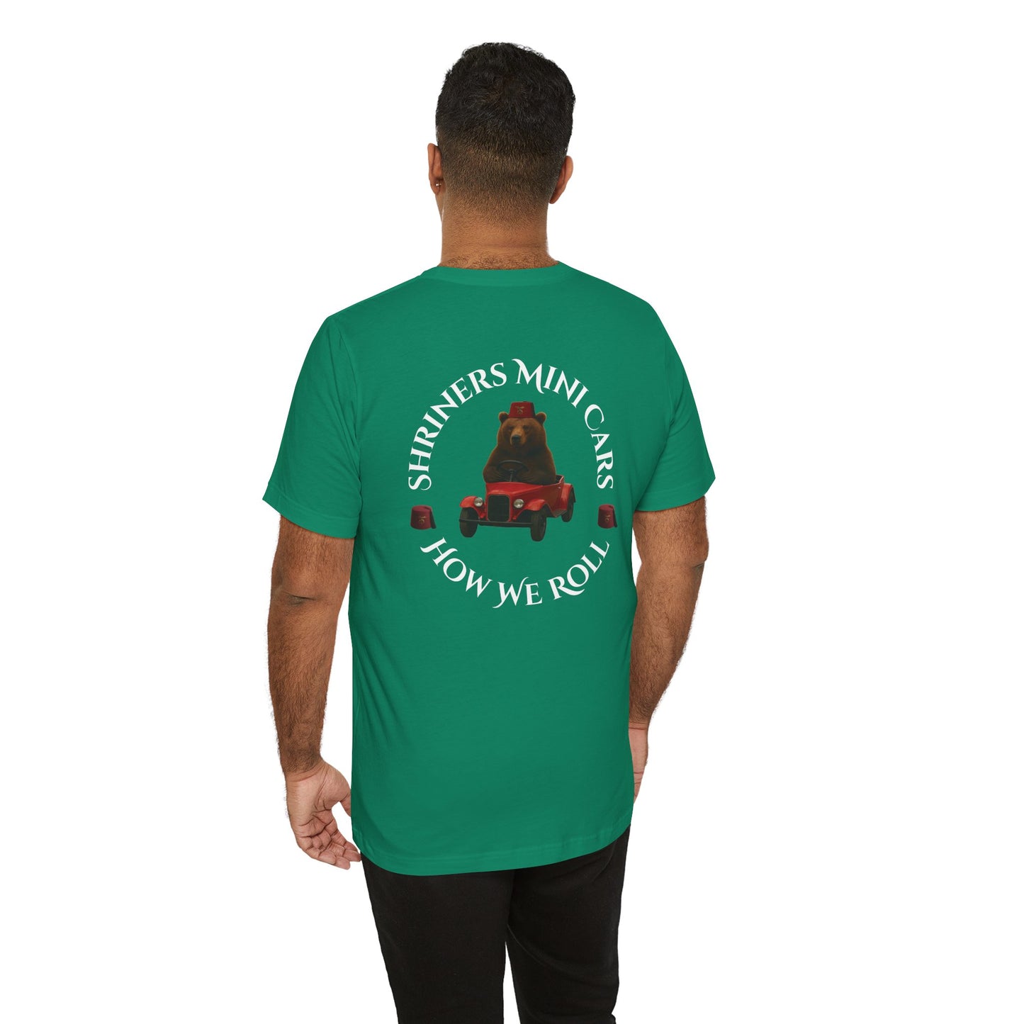 "Shriners Mini Cars - How We Roll" Short Sleeve T-Shirt