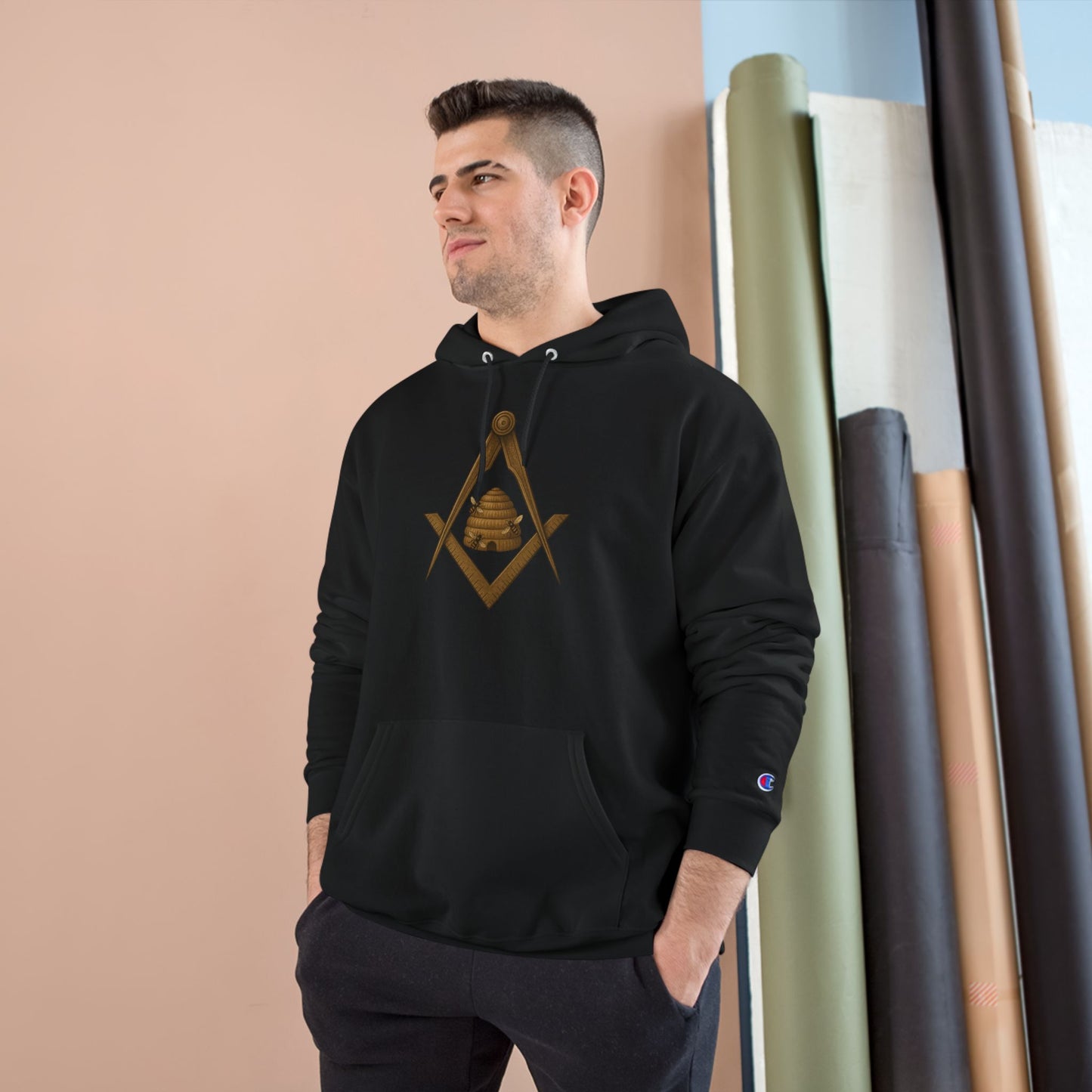 Beehive Square and Compass Champion Hoodie