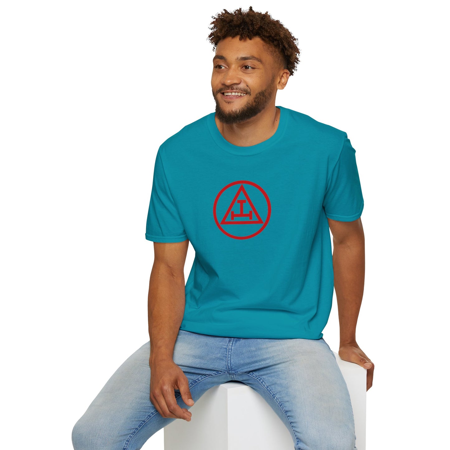 Royal Arch - Red Triple Tau in Circle Short Sleeve T-shirt