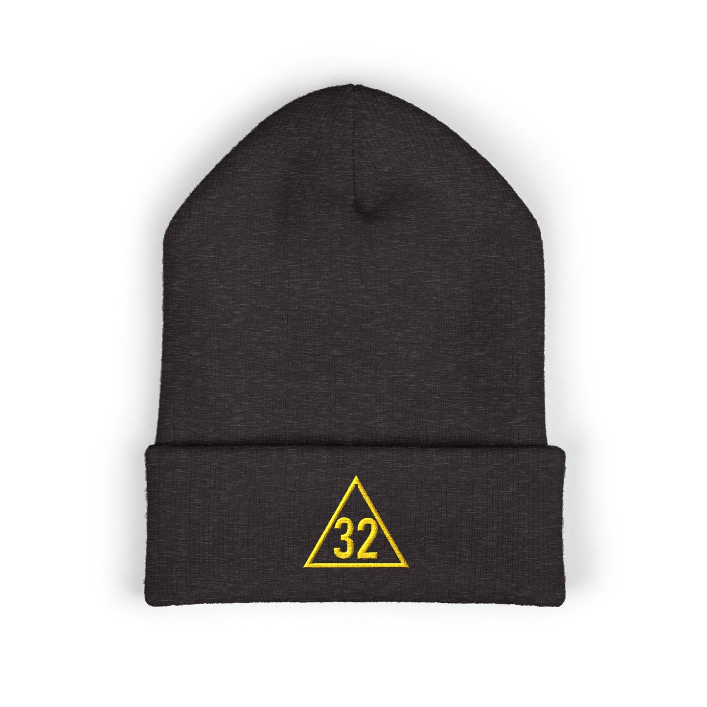 Scottish Rite 32 Within Triangle Embroidered Classic Cuffed Beanie