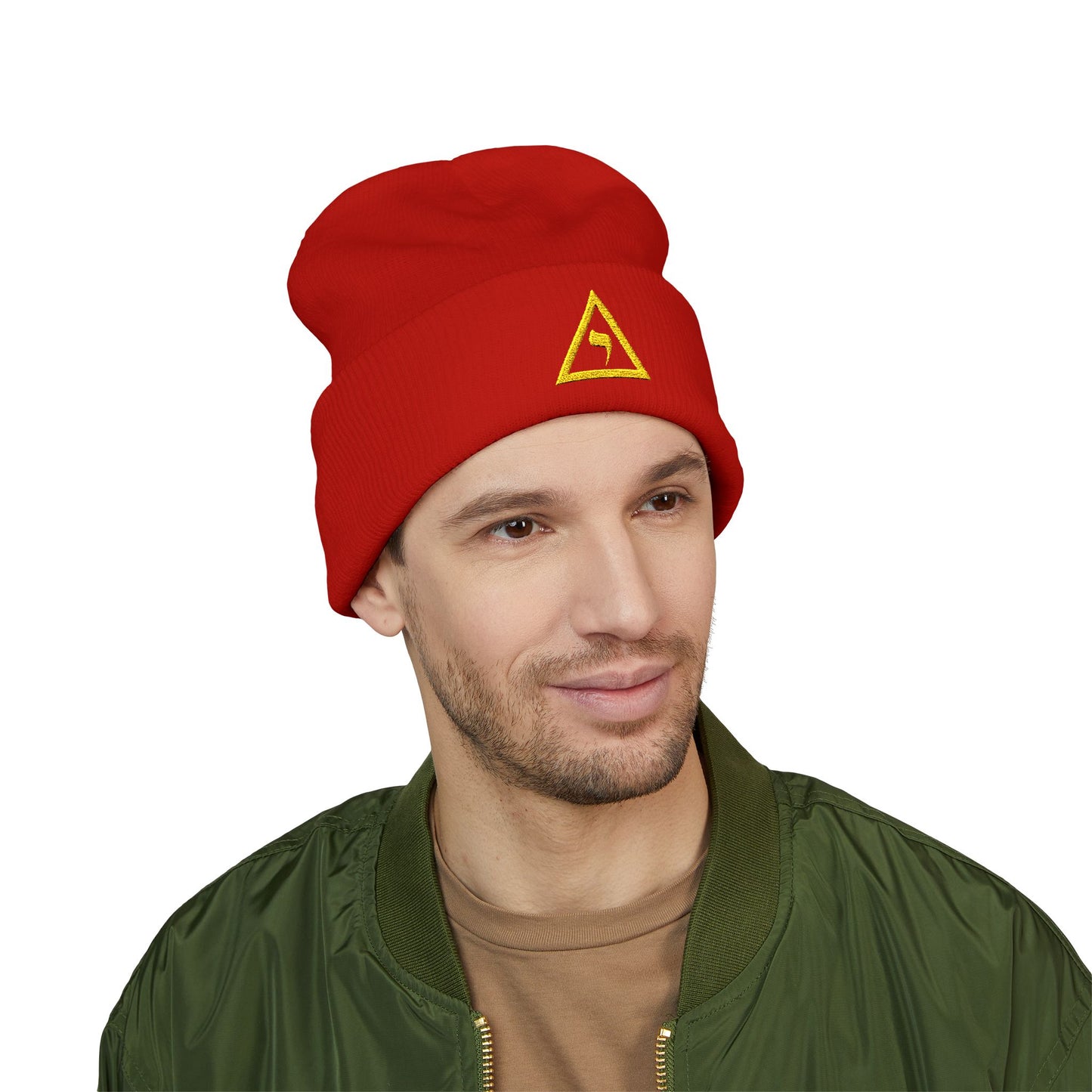 Perfect Elu Embroidered Classic Cuffed Beanie