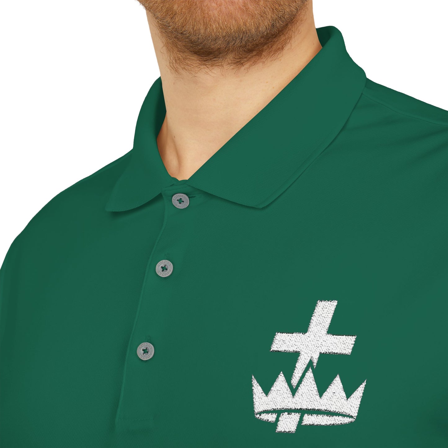 Knights Templar adidas Performance Polo - White Logo